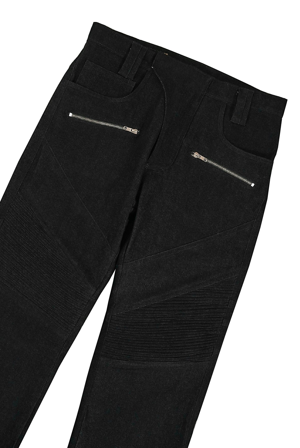 Biker Jeans - Black Slub - RTW