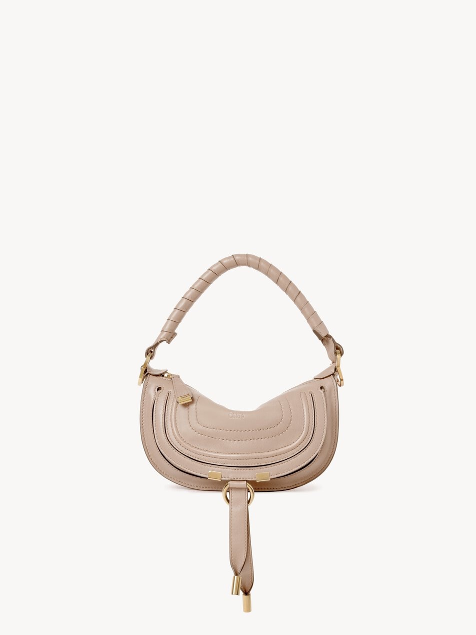 CHLOE Mini Marcie shoulder bag in soft leather Woodsmoke