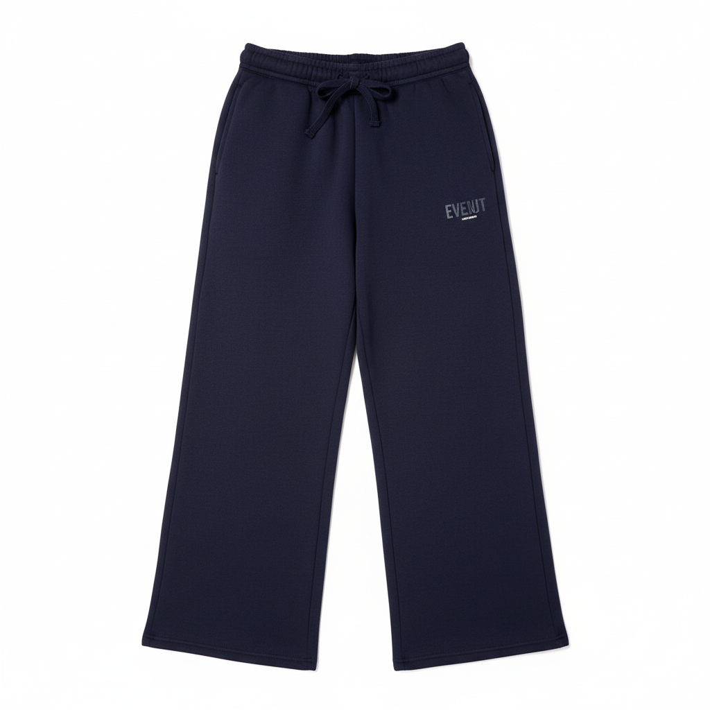 Genesis Wide Leg Sweatpants - NAVY