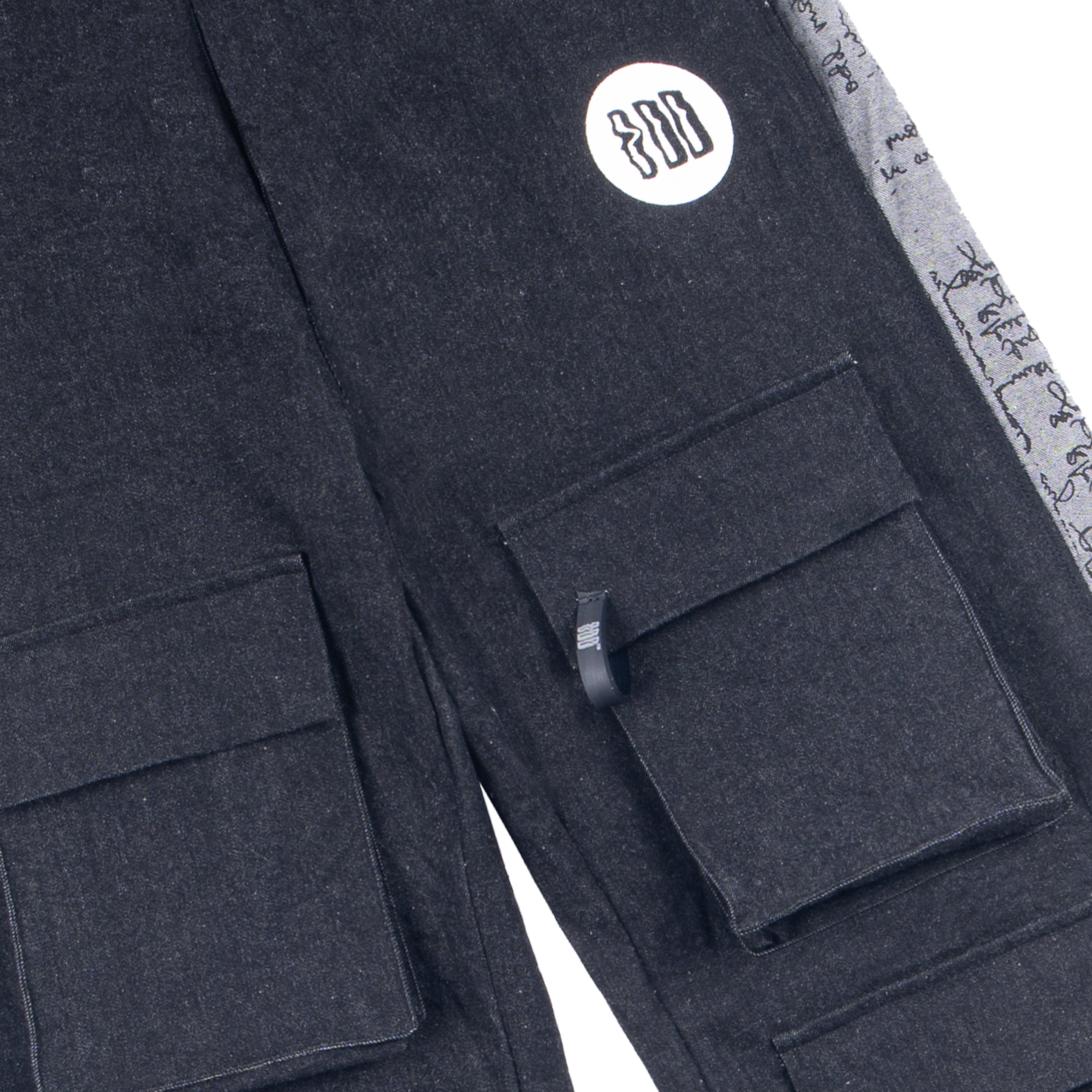 SCRIBBLED PANEL PANTS