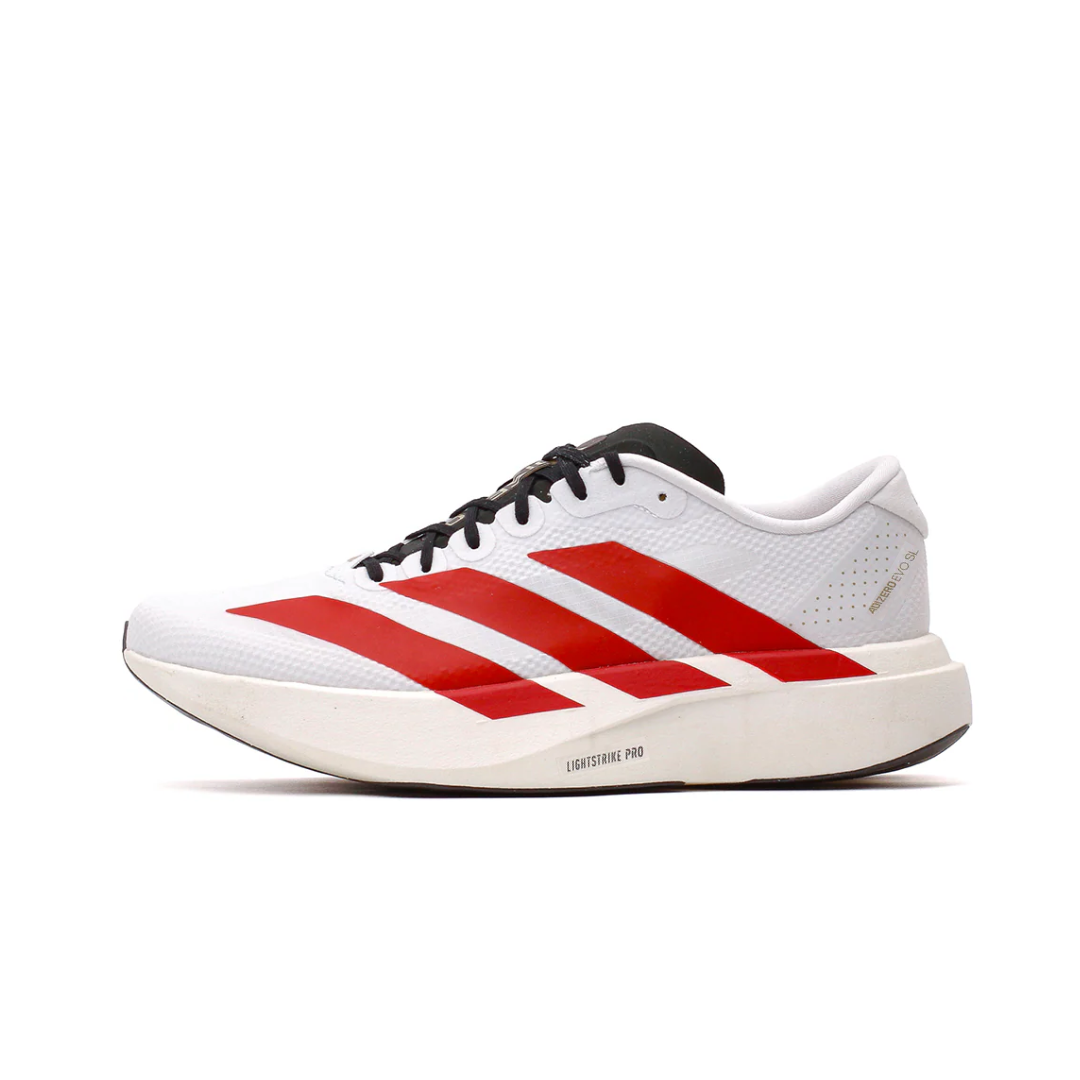 ADIDAS ADIZERO EVO SL CLOUD WHITE TEAM COLLEGIATE RED CORE BLACK