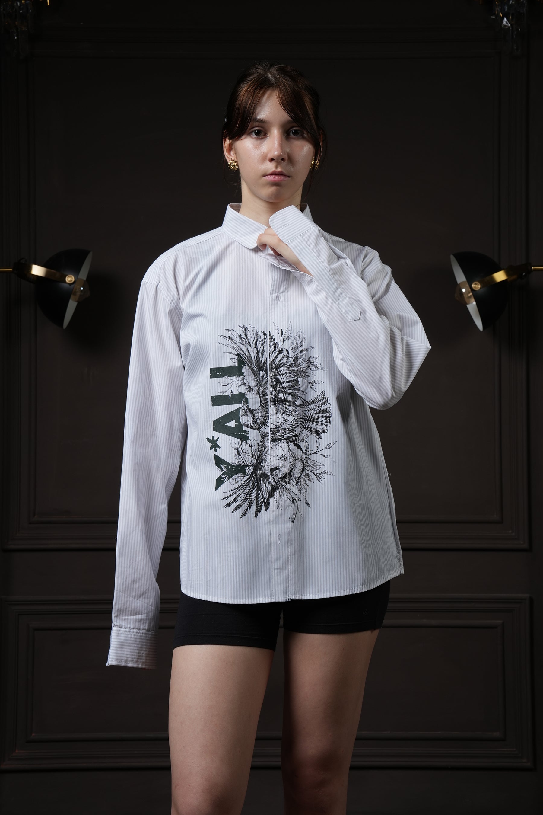 Overlay - Grey Pinstripes