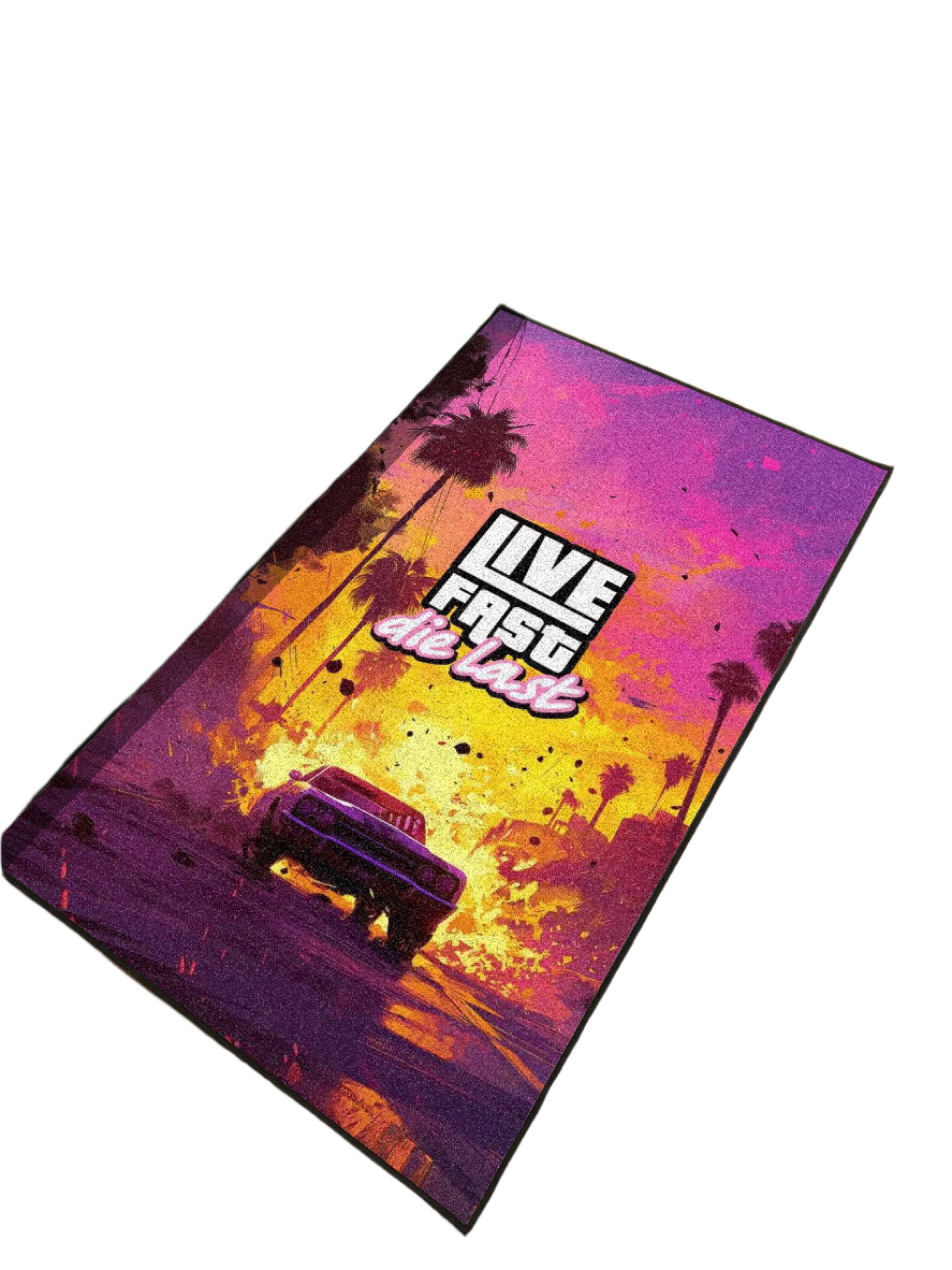 Live fast Gaming Washable Custom Rug