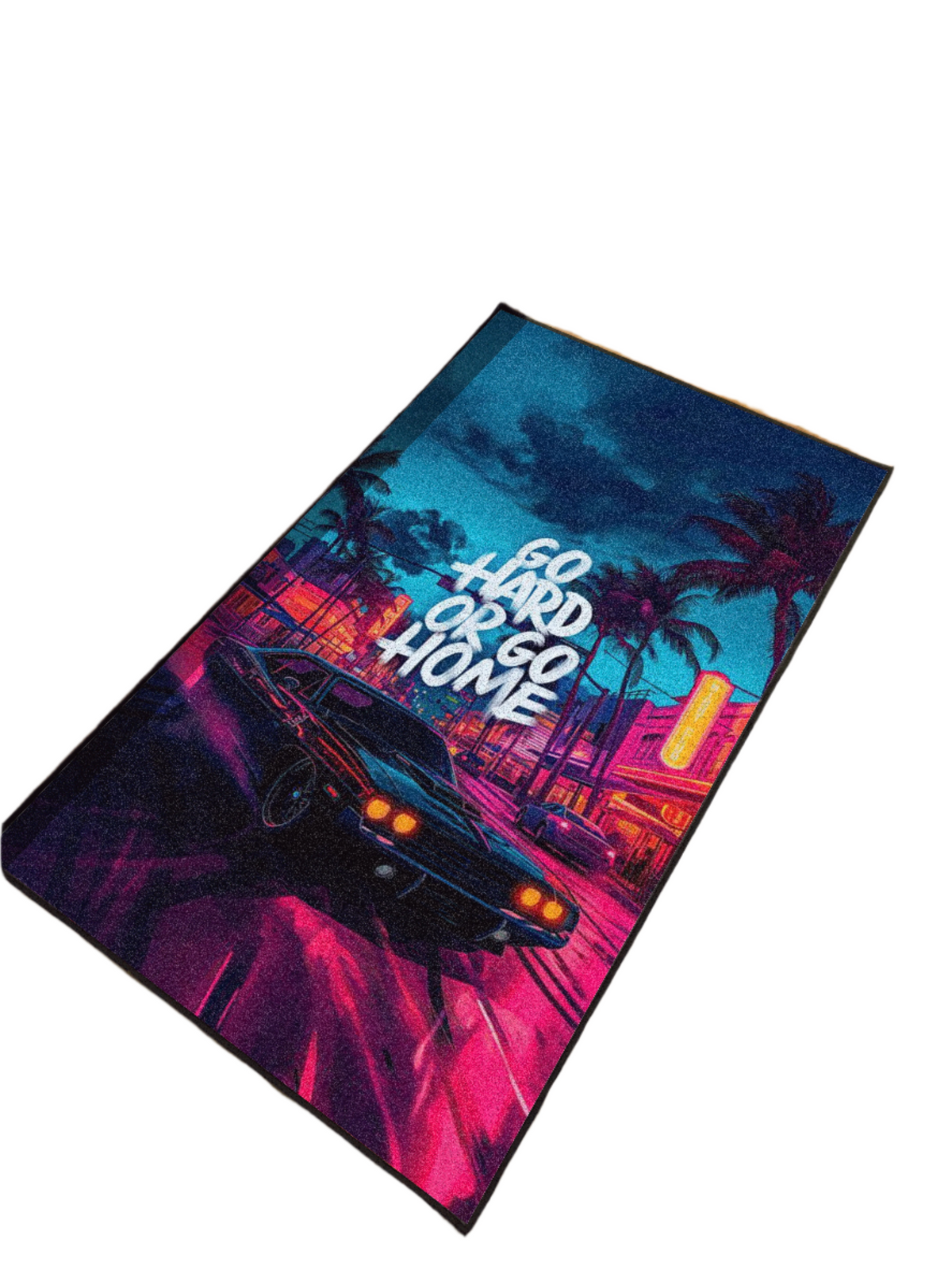 Go hard or Go Home Washable Custom Rug