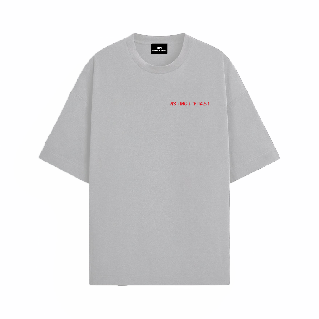 Grey IN Oversized Tshirt -(Grey)