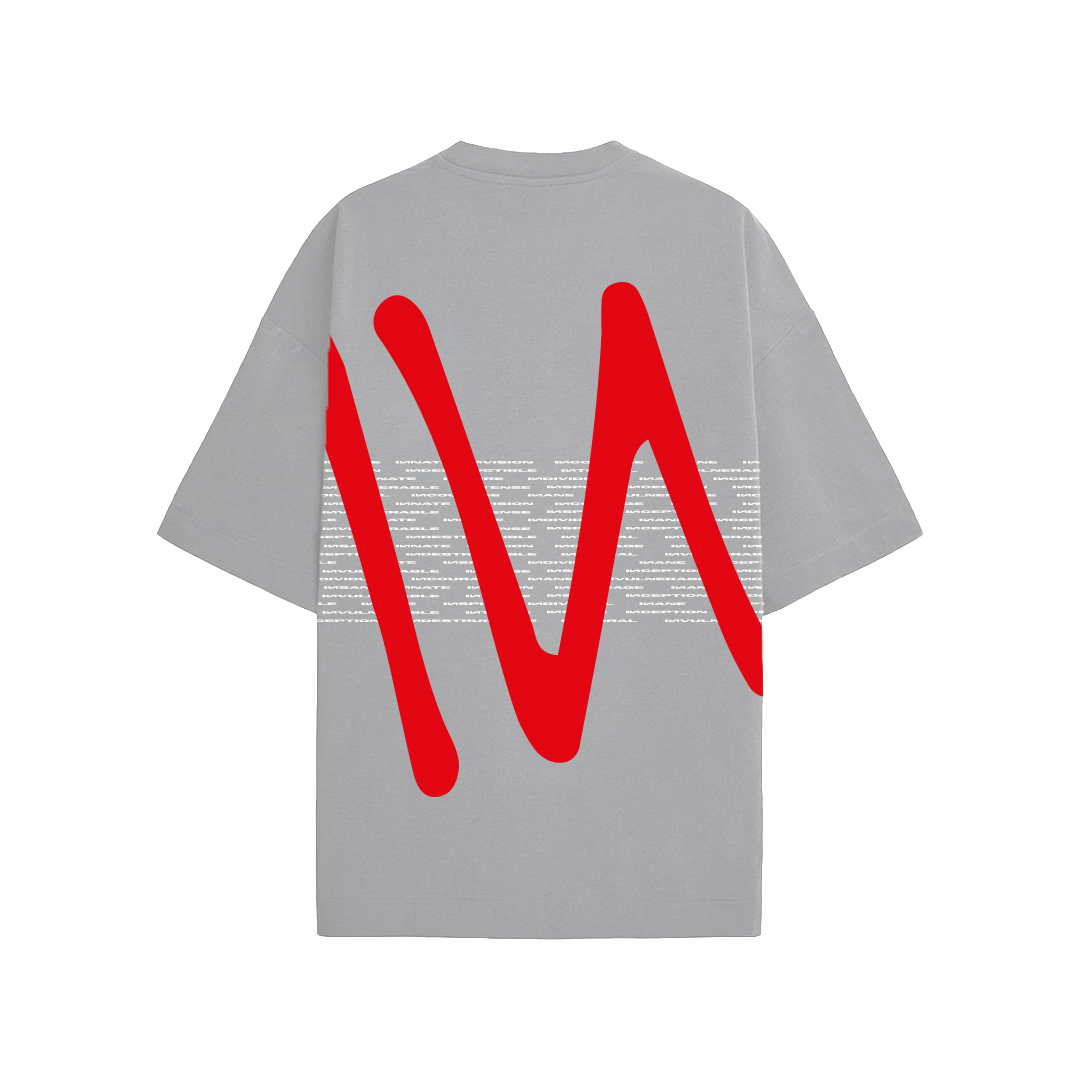 Grey IN Oversized Tshirt -(Grey)
