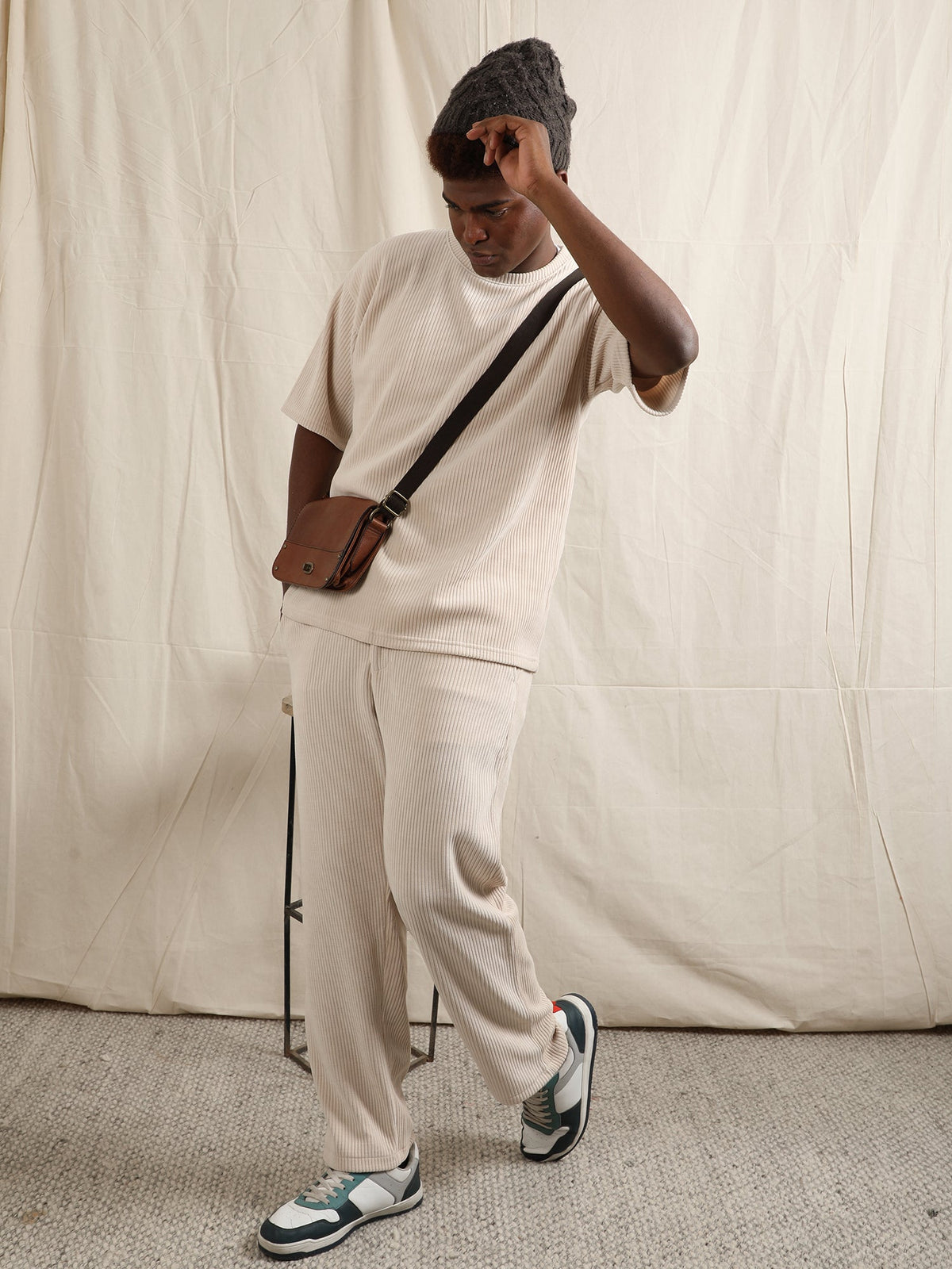 CORDUROY OFF WHITE PANT