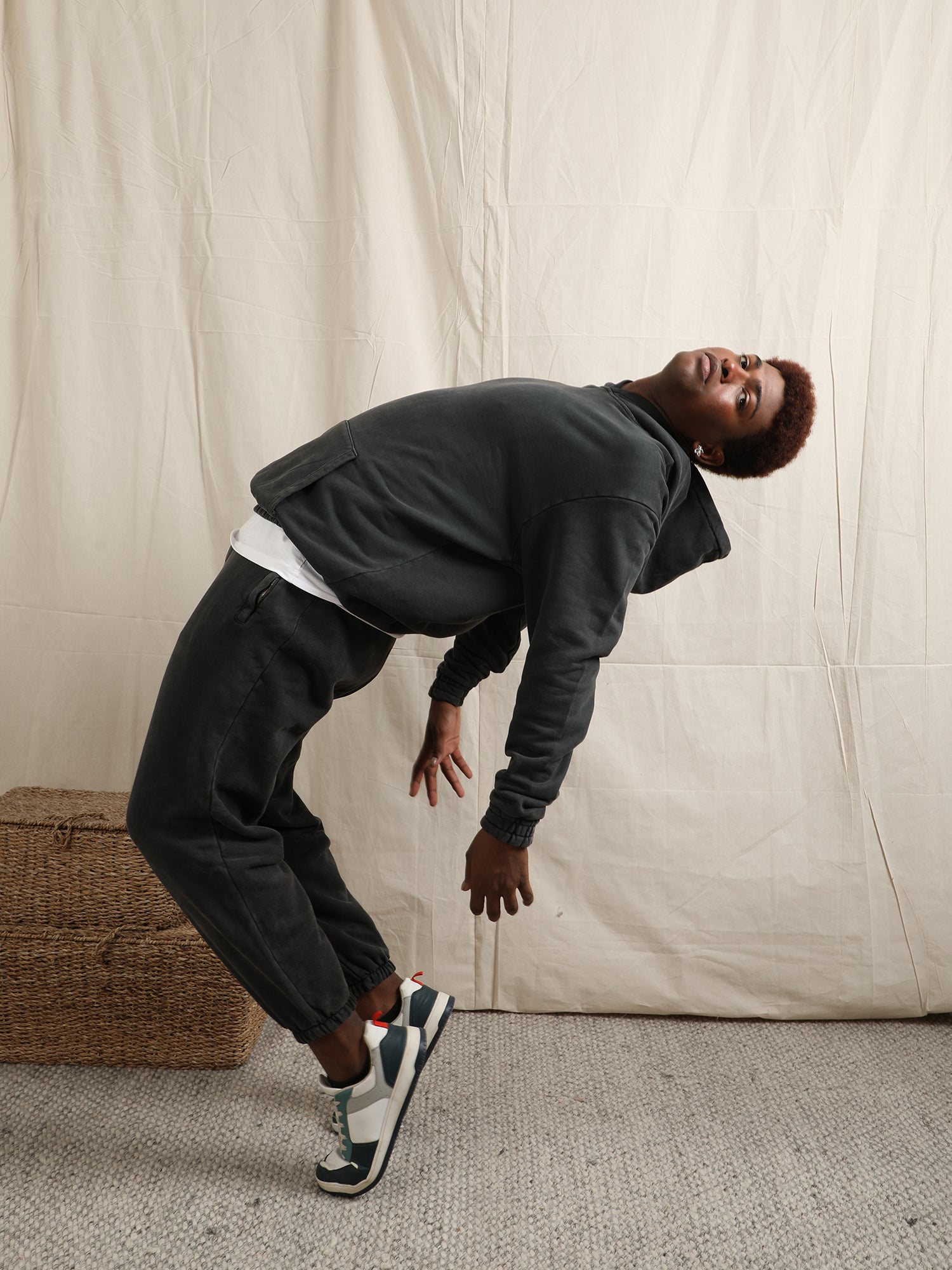 OVERDYED HEAVY WEIGHT CO-ORD SET (BLACK)