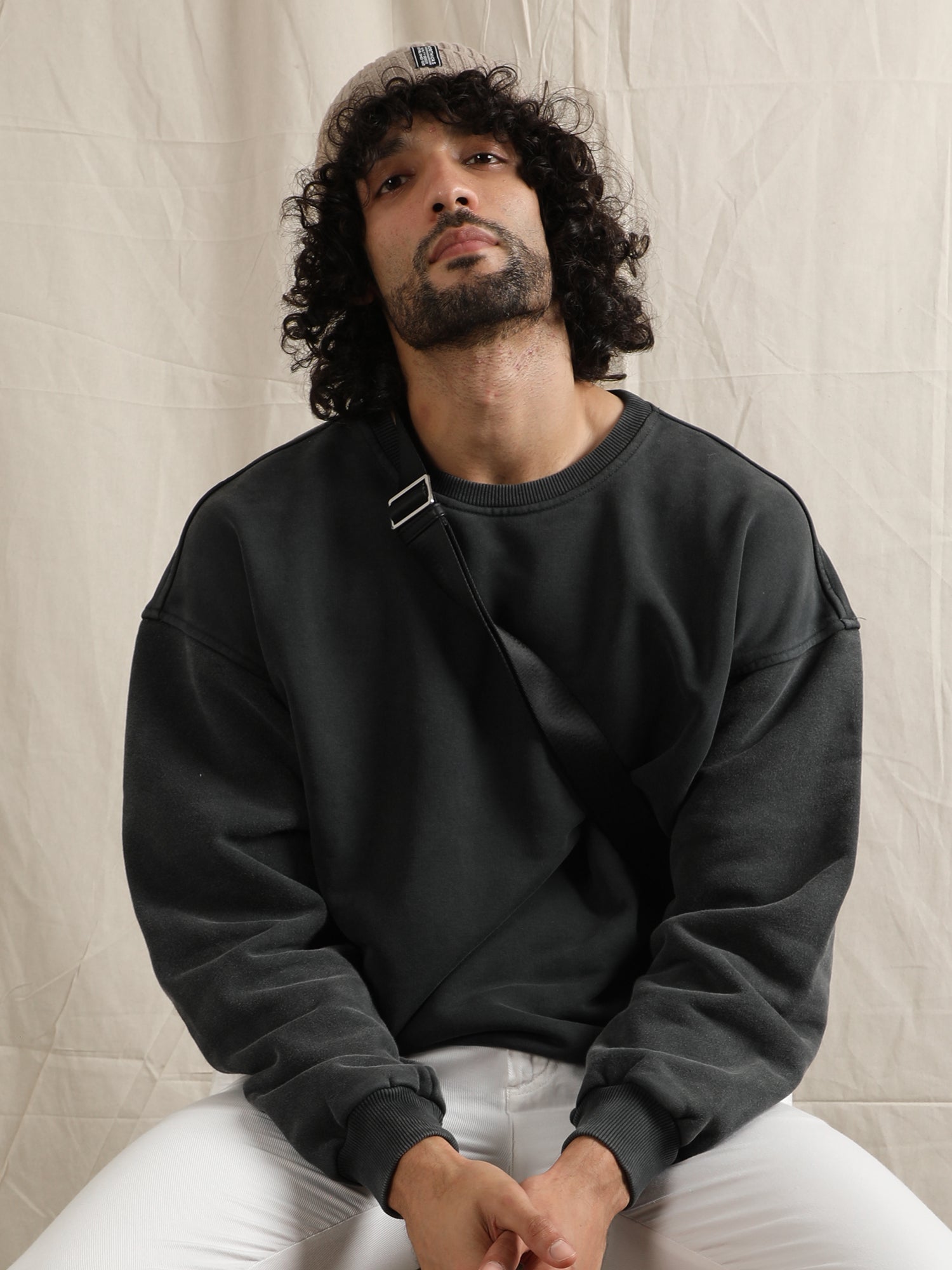 OVERDYED SWEATSHIRT (BLACK)
