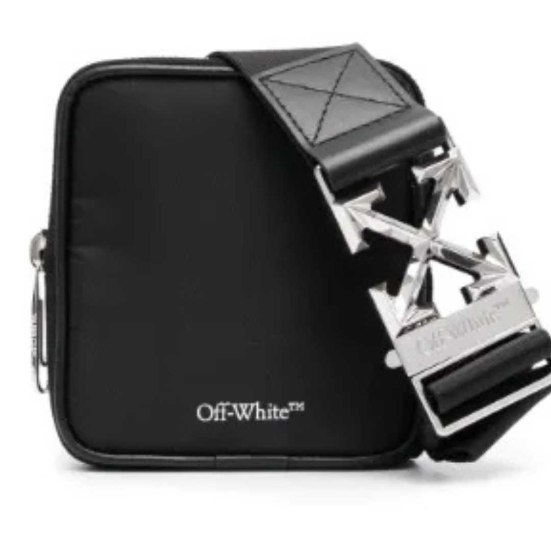 OFF WHITE ARROWS MOTIF BELT BAG BLACK
