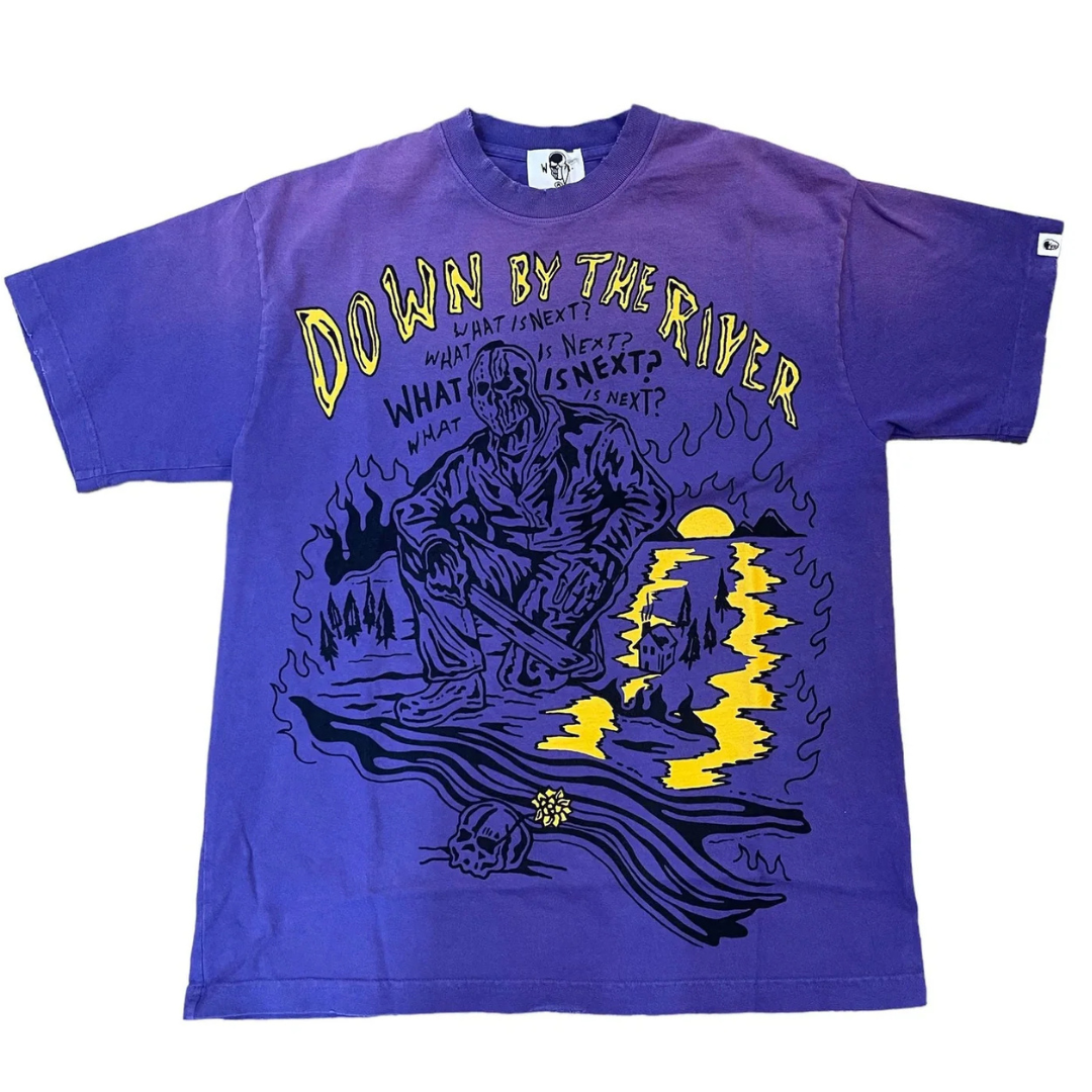WARREN LOTAS DOWN BY THE RIVER TEE PURPLE