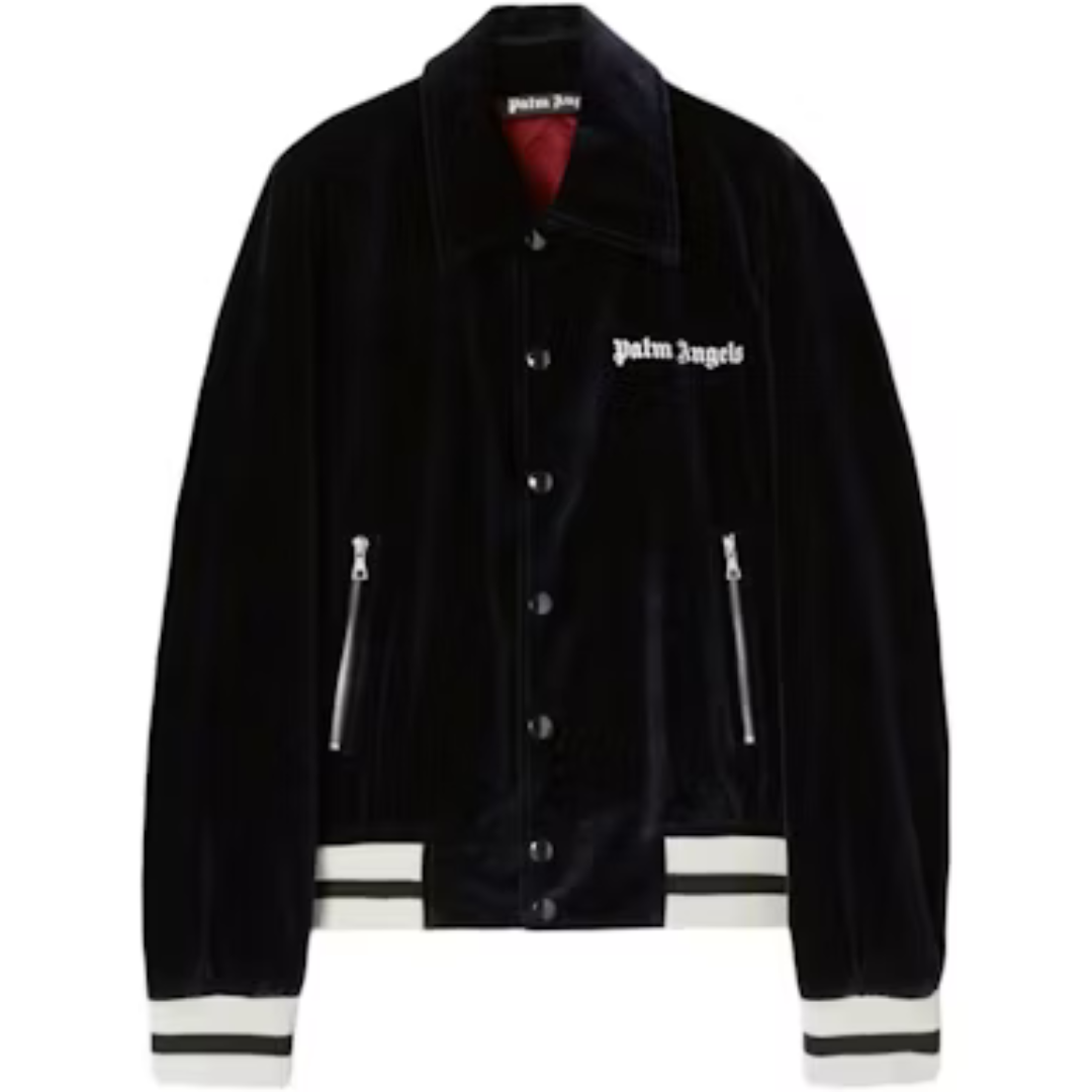 Palm Angels Sunday Baseball Jacket Indigo/Off White M