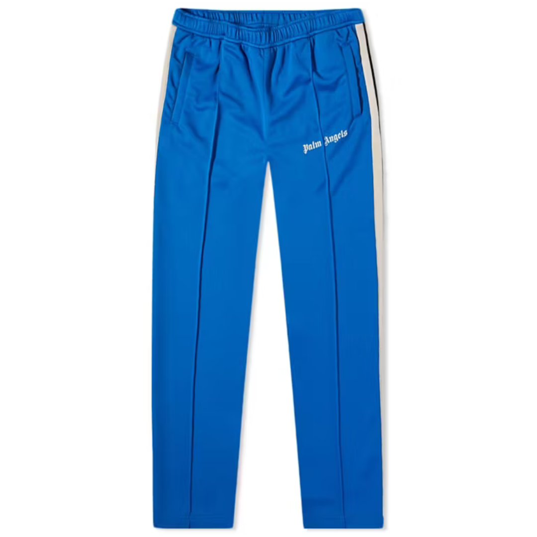Palm Angels Slim Fit Track Pants Blue Off White