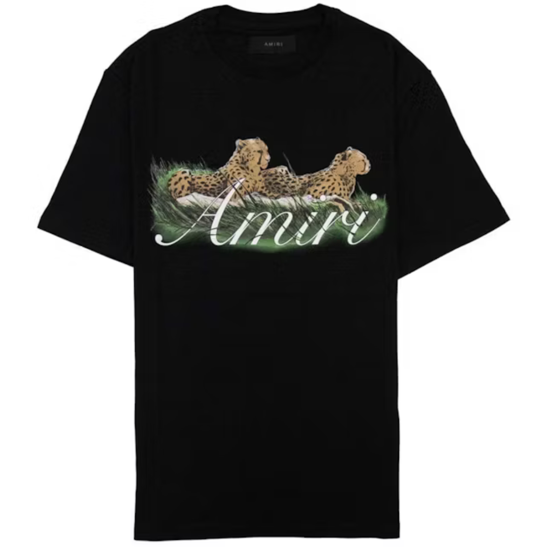 AMIRI Cheetah Logo Tee Black