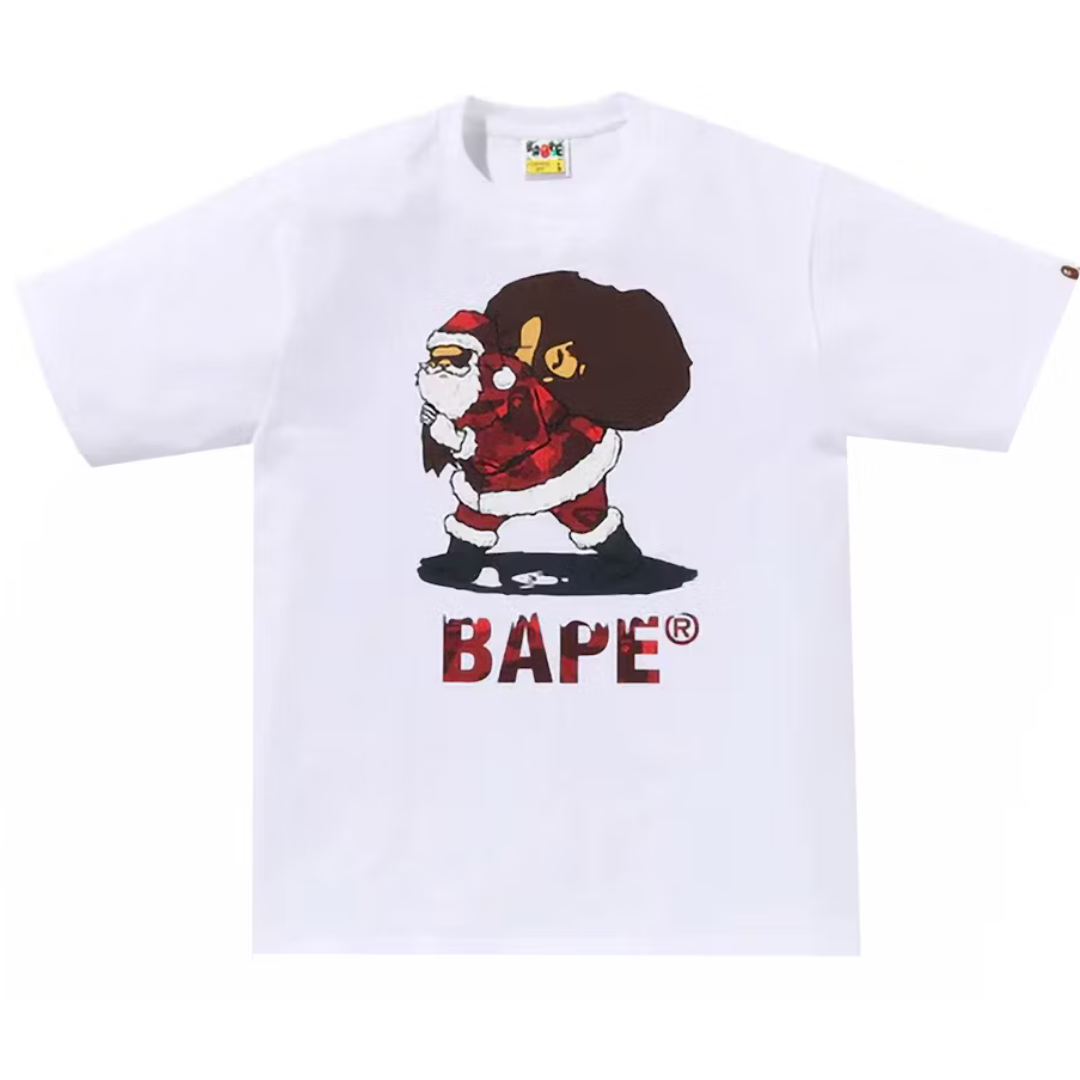 BAPE Christmas Tee White