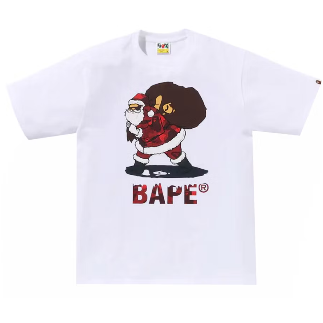 BAPE Christmas Tee White