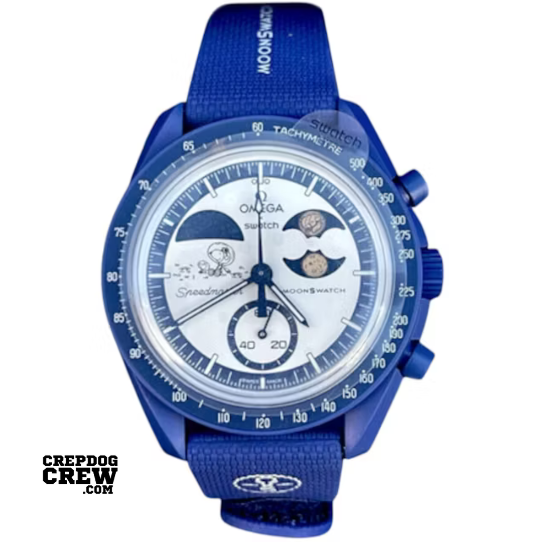 Swatch x Omega Bioceramic Moonswatch Mission To Earthphase Moonshine Snoopy Gold (Hunters Moon)