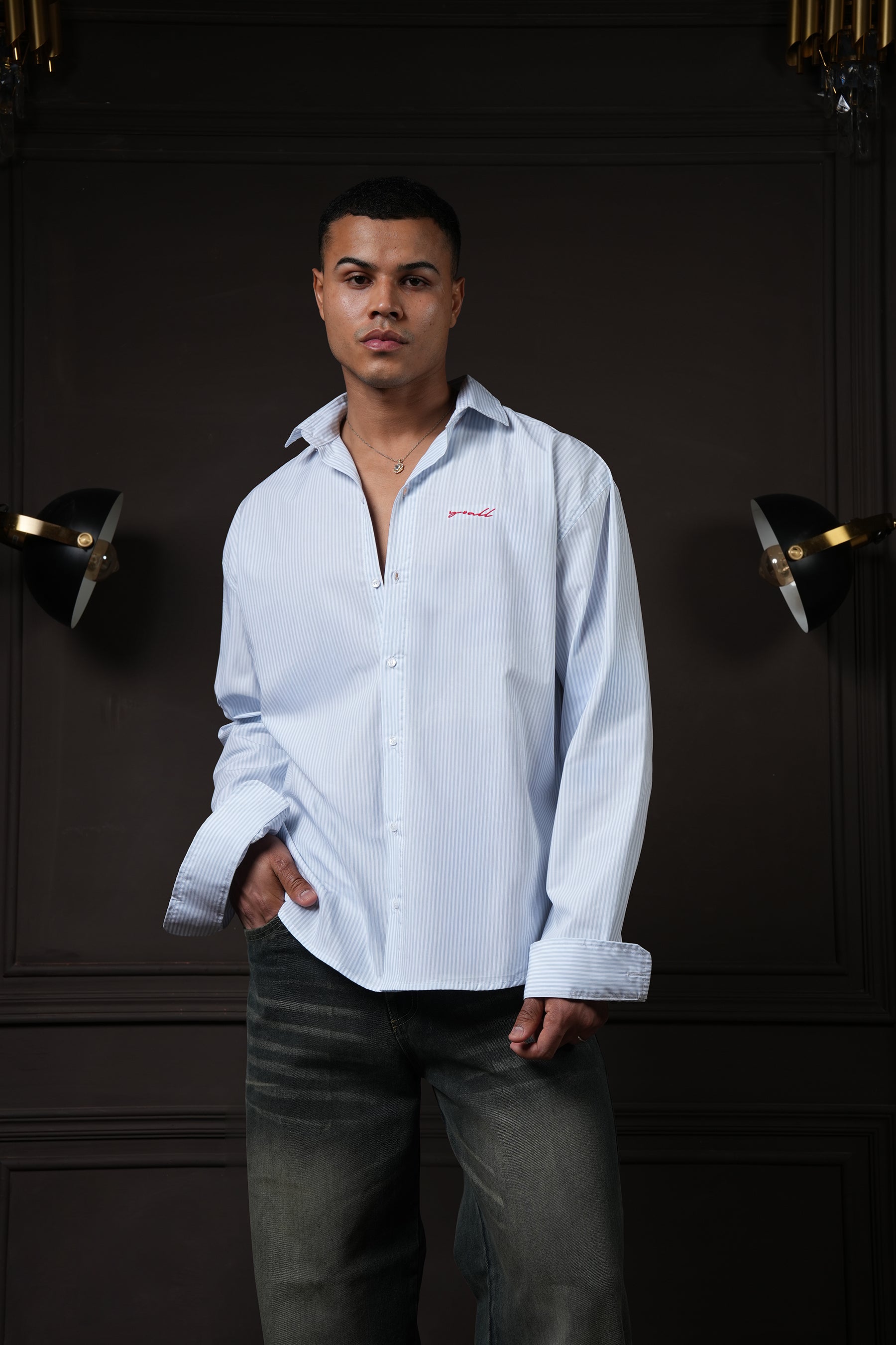 Still Line - Blue Pinstripe