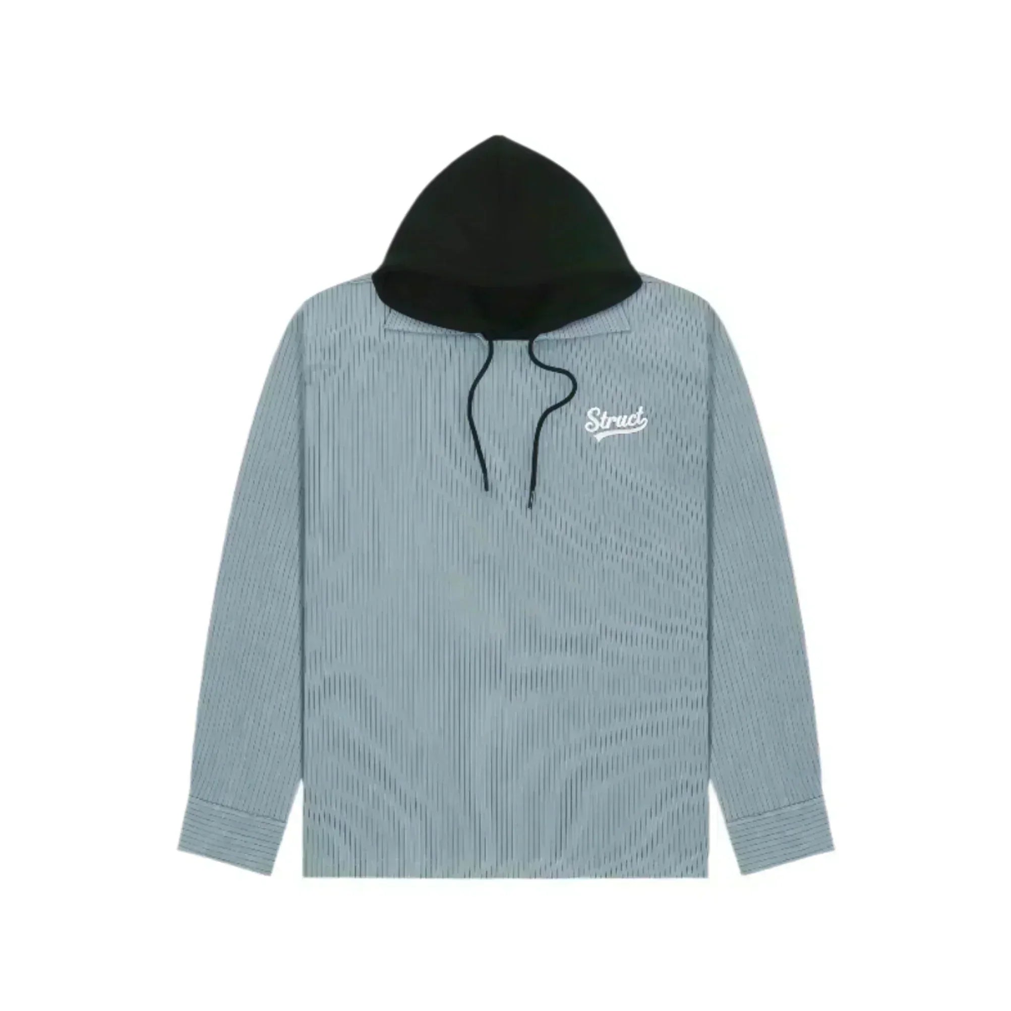 BINARY PINSTRIPE DETACHABLE HOODIE