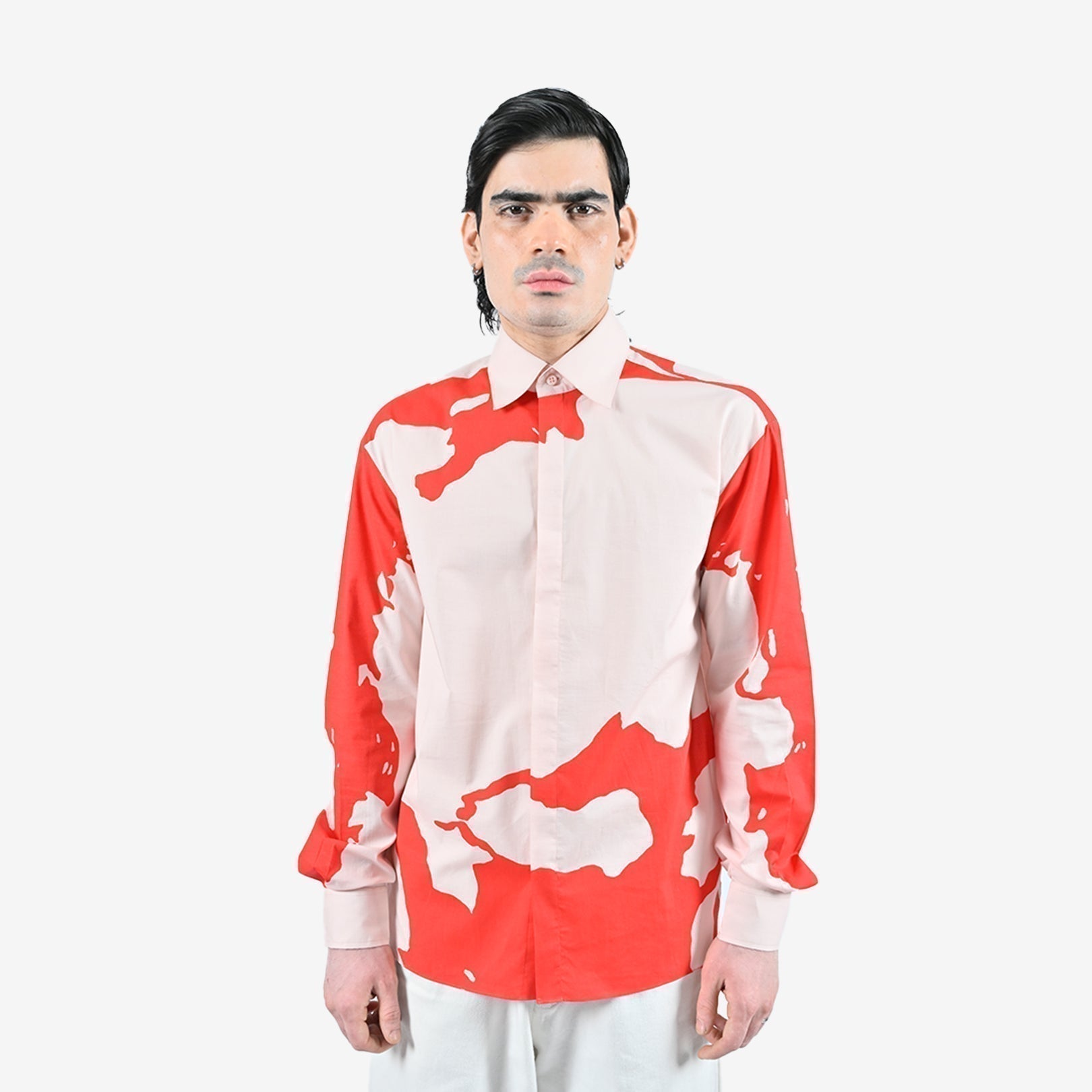 HUEMN flesh shirt - Red