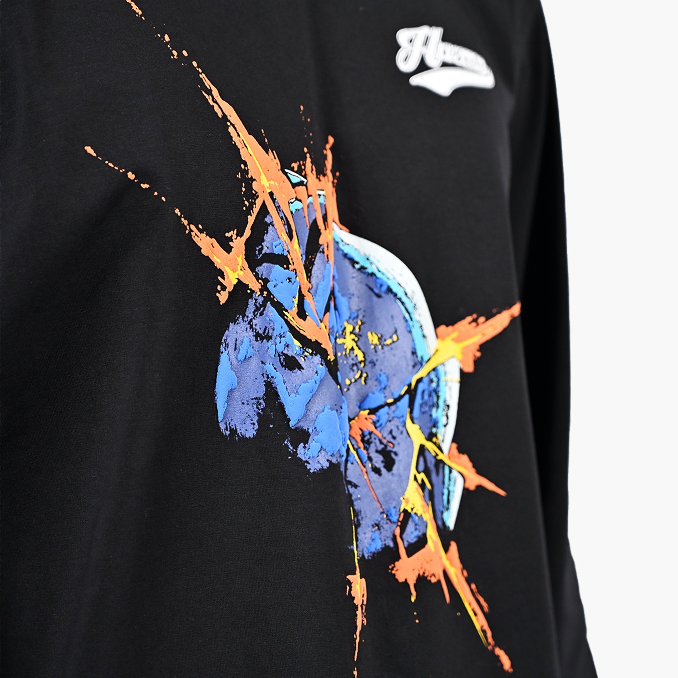 Blue marble bomb t-shirt