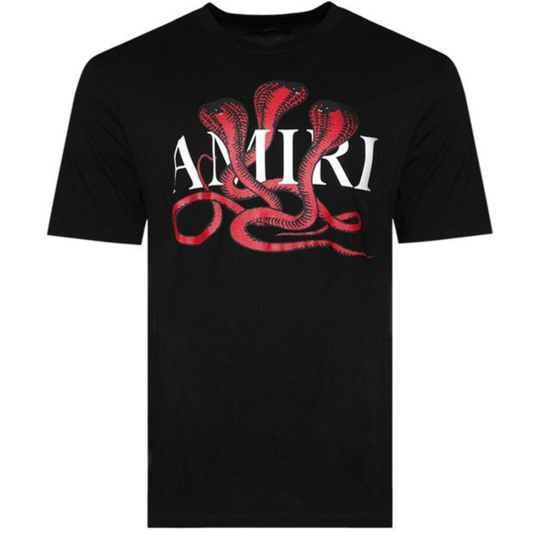 AMIRI SNAKE TEE BLACK RED