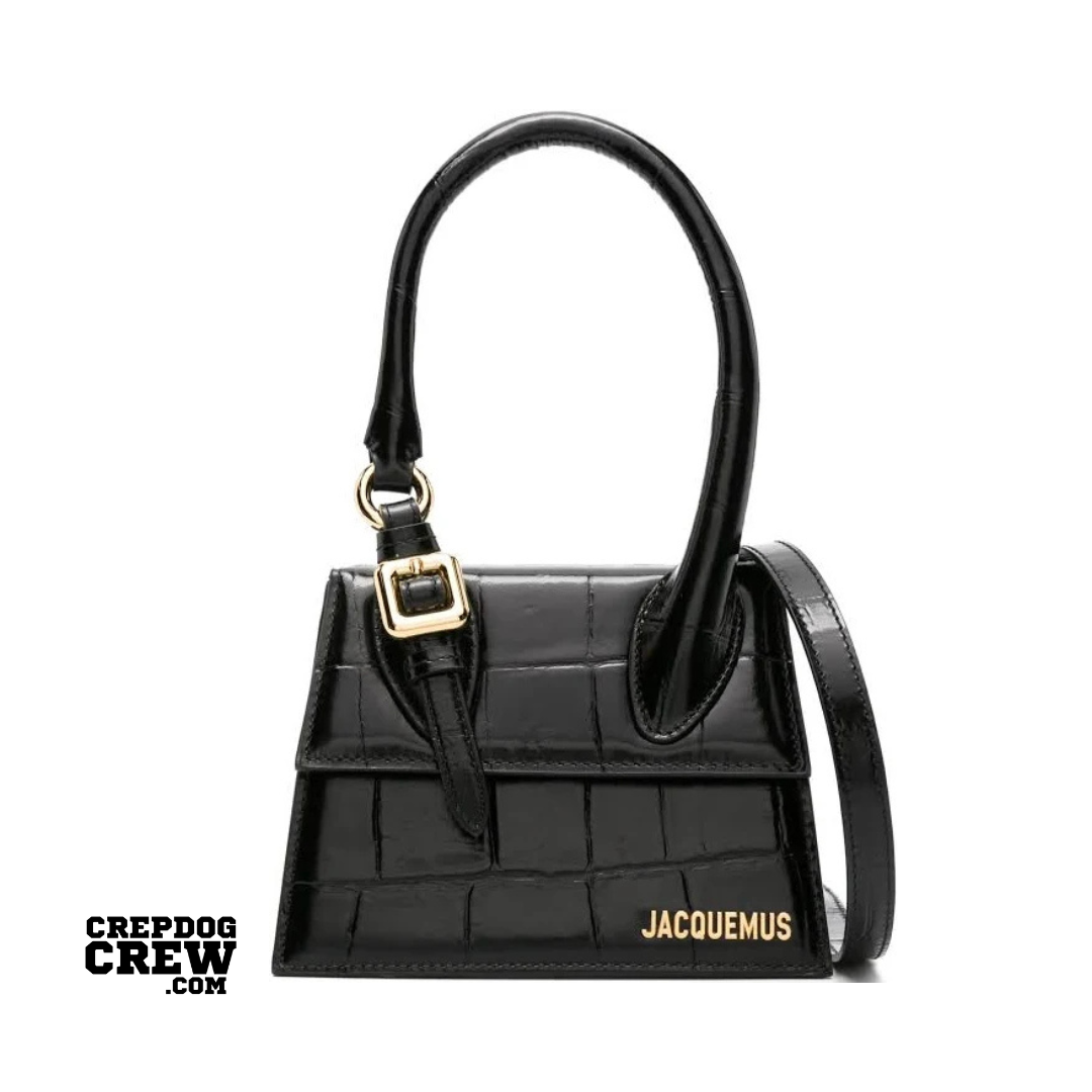 JACQUEMUS LE CHIQUITO MOYEN BOUCLE TOTE BAG BLACK