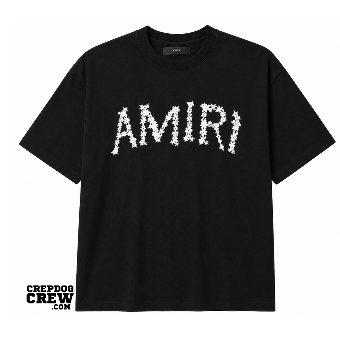 AMIRI STARS LOGO TEE BLACK