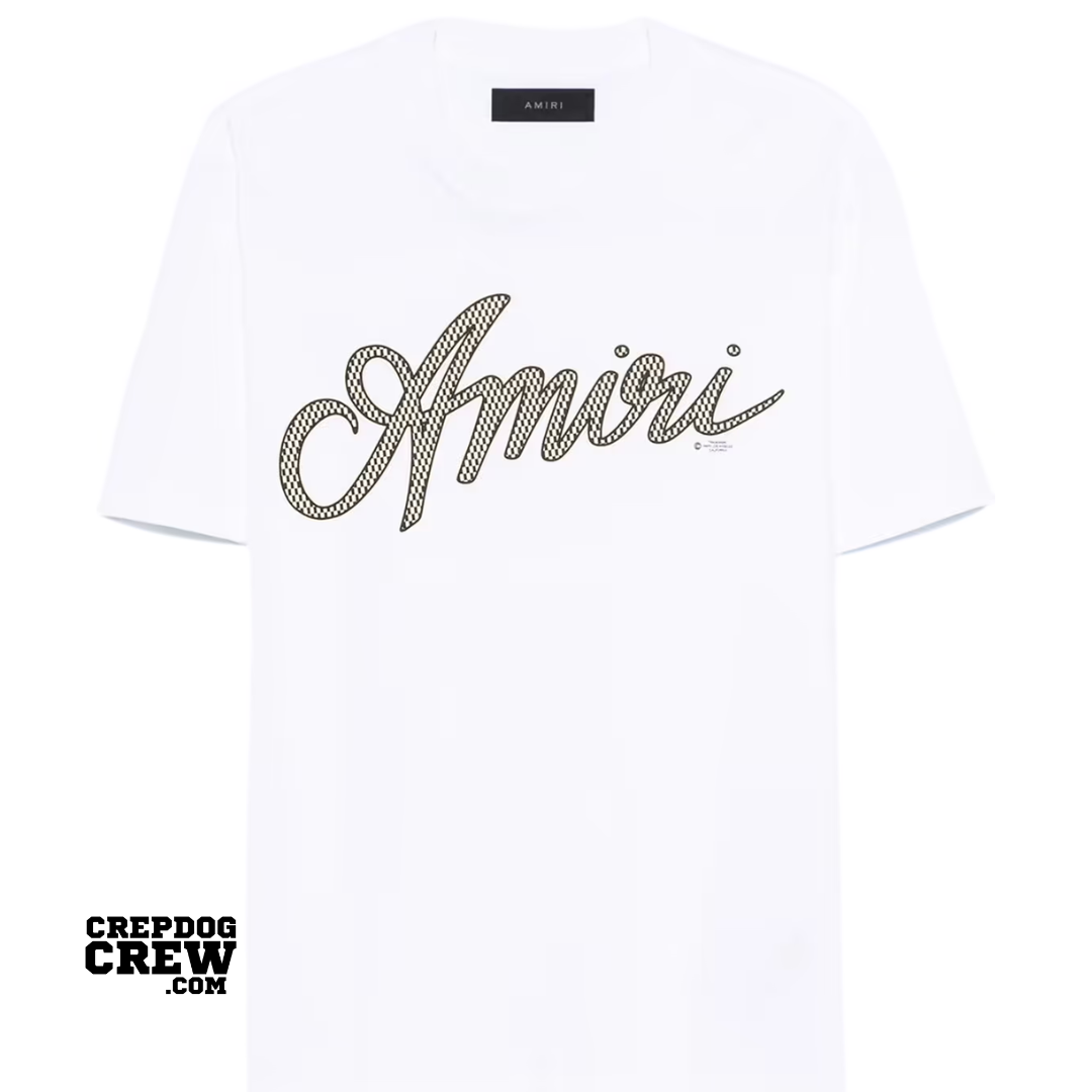 AMIRI SCRIPT TEE WHITE