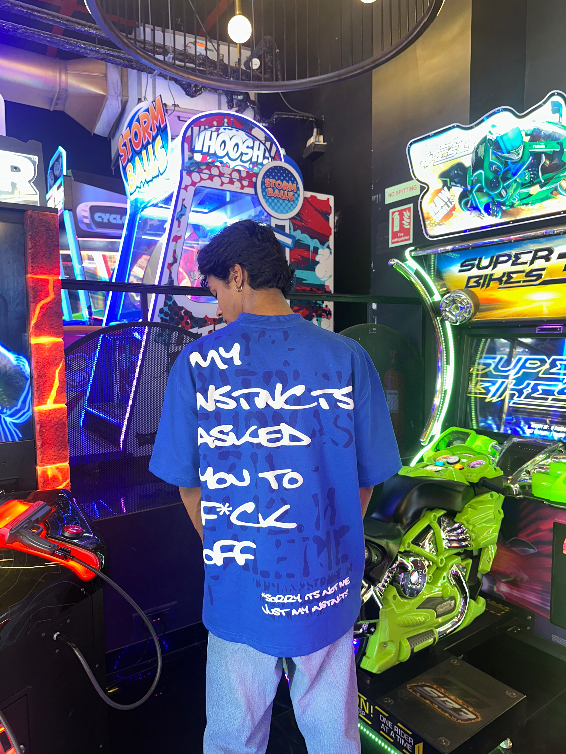Humble Oversized T-Shirt - (Royal Blue)
