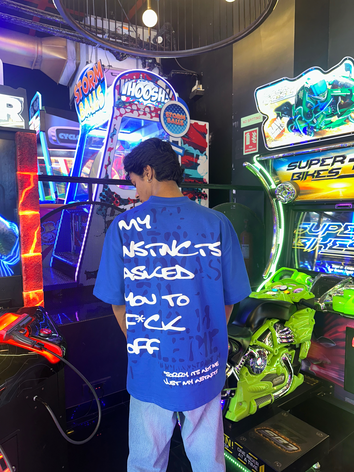 Humble Oversized T-Shirt - (Royal Blue)