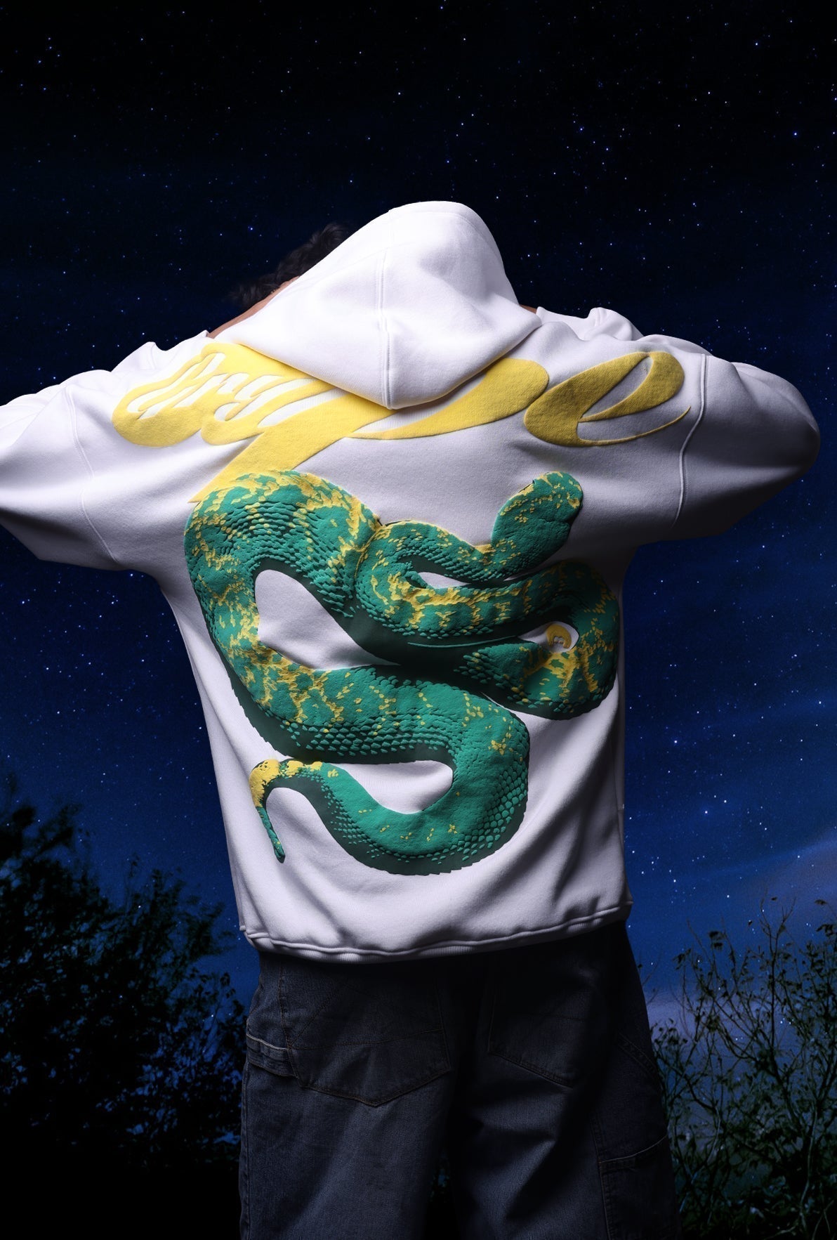 WHITE SHADOW VIPER HOODIE