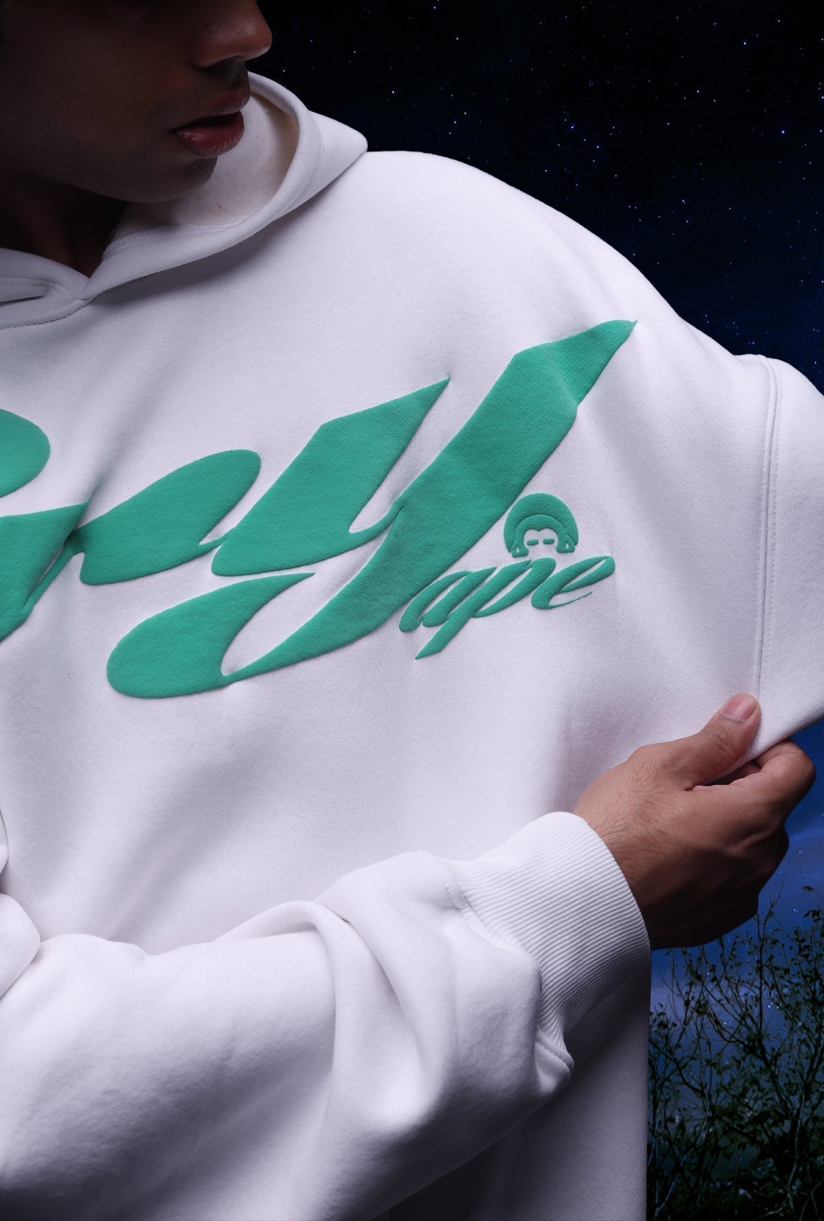 WHITE SHADOW VIPER HOODIE