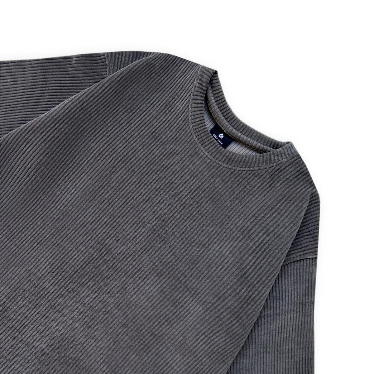 CORDUROY D.GREY TSHIRT