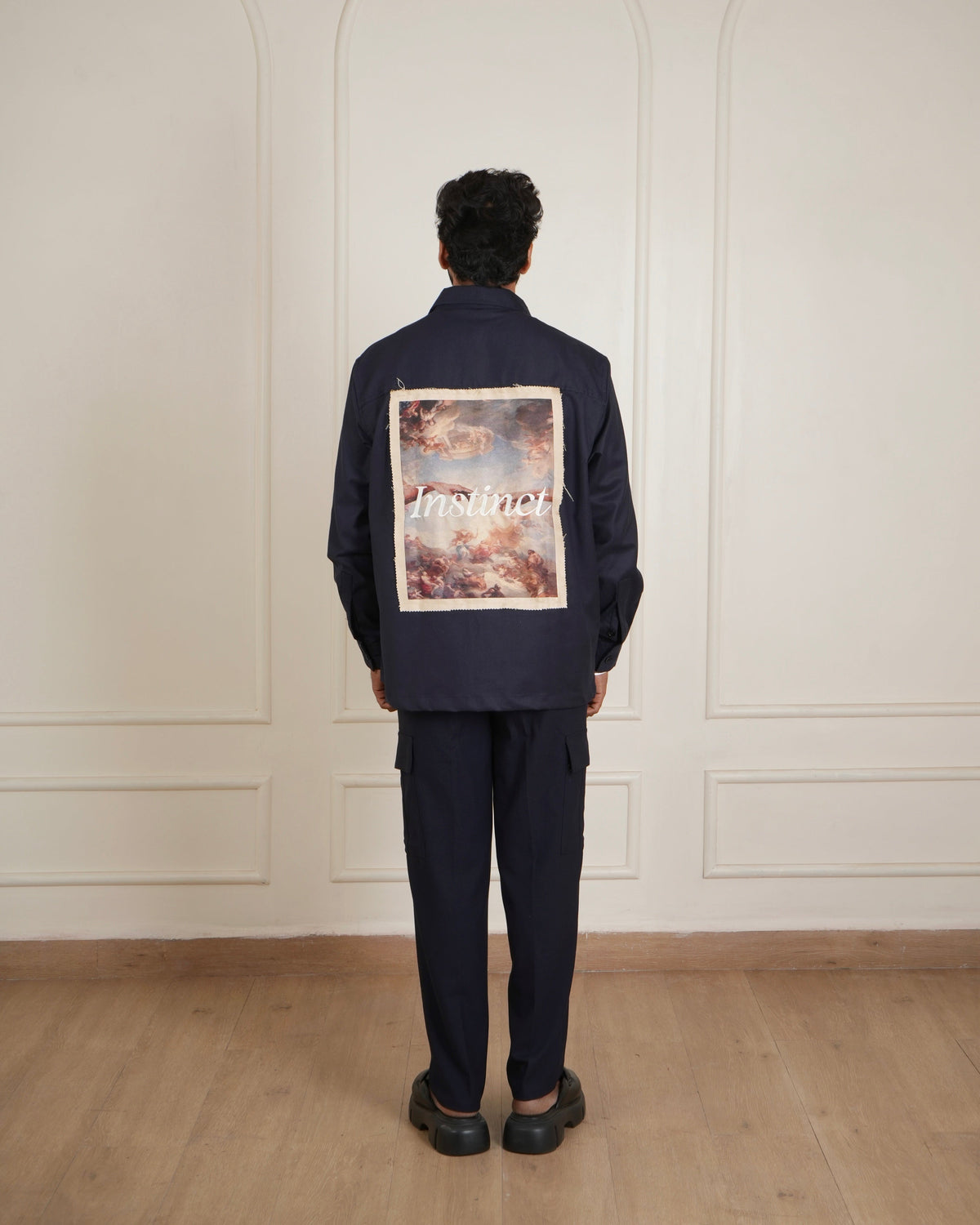 The Renaissance Shacket - (Navy Blue)
