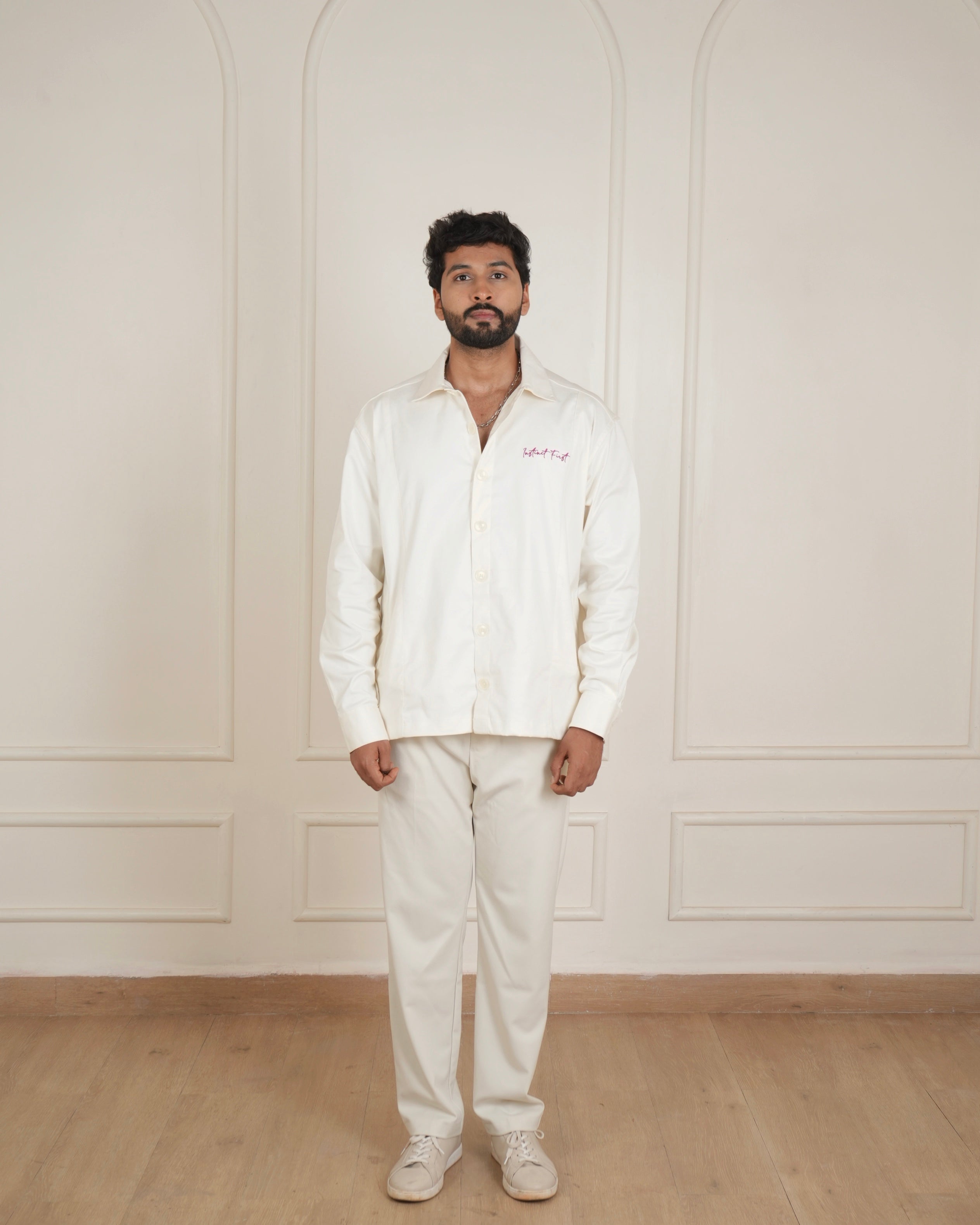 The Intuition Shacket - (Off-White)
