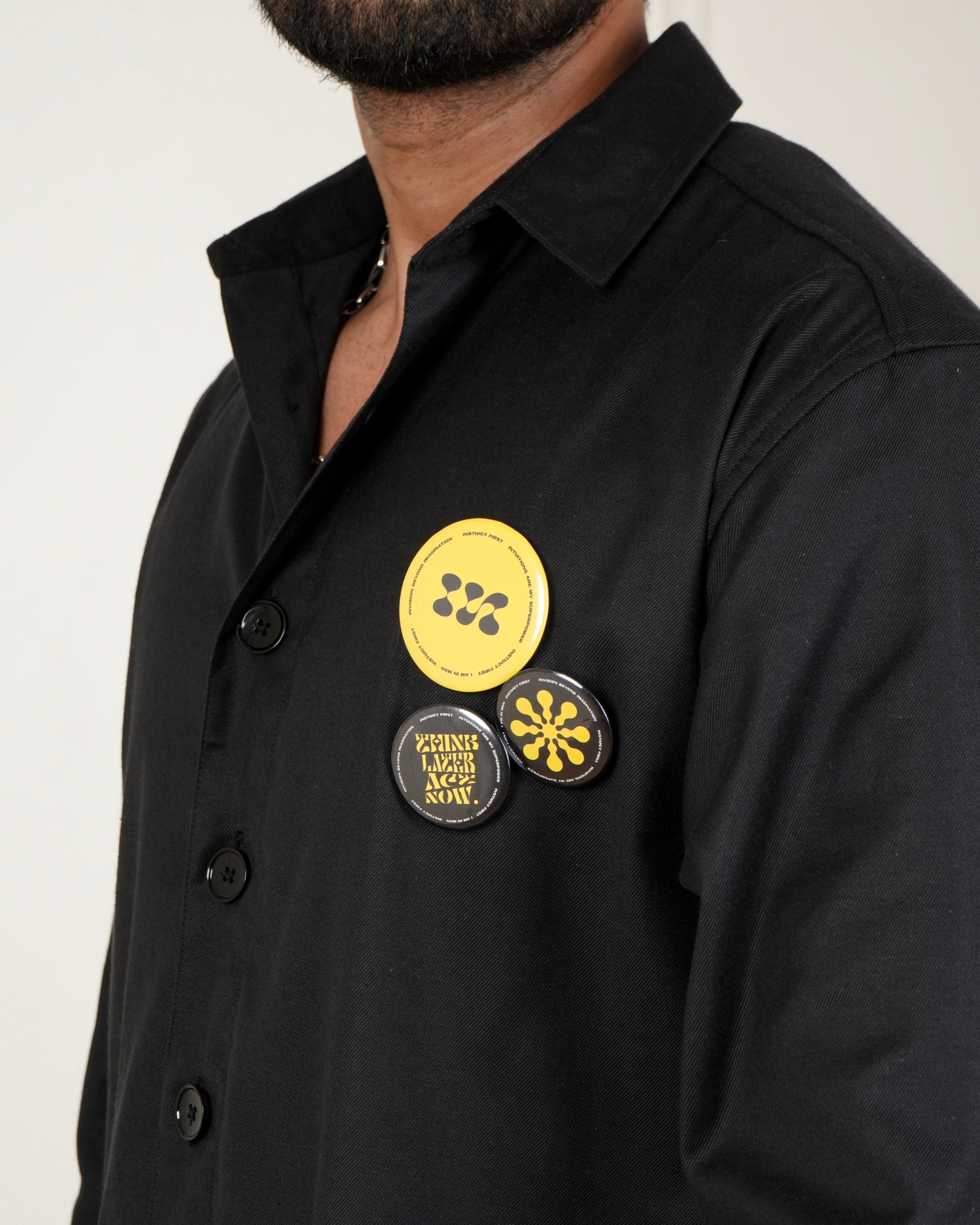 Old School Shacket - (Black)
