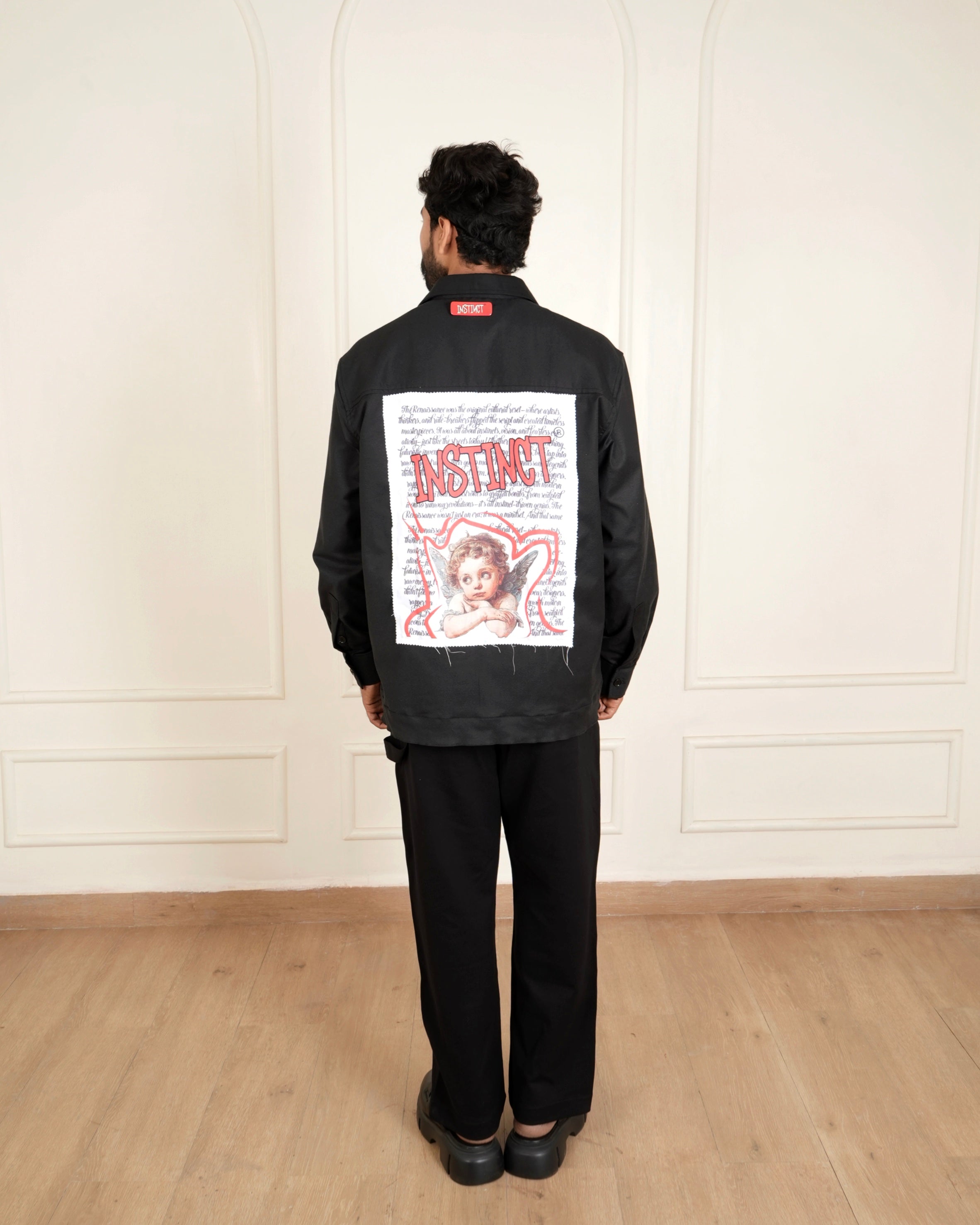 Old School Shacket - (Black)