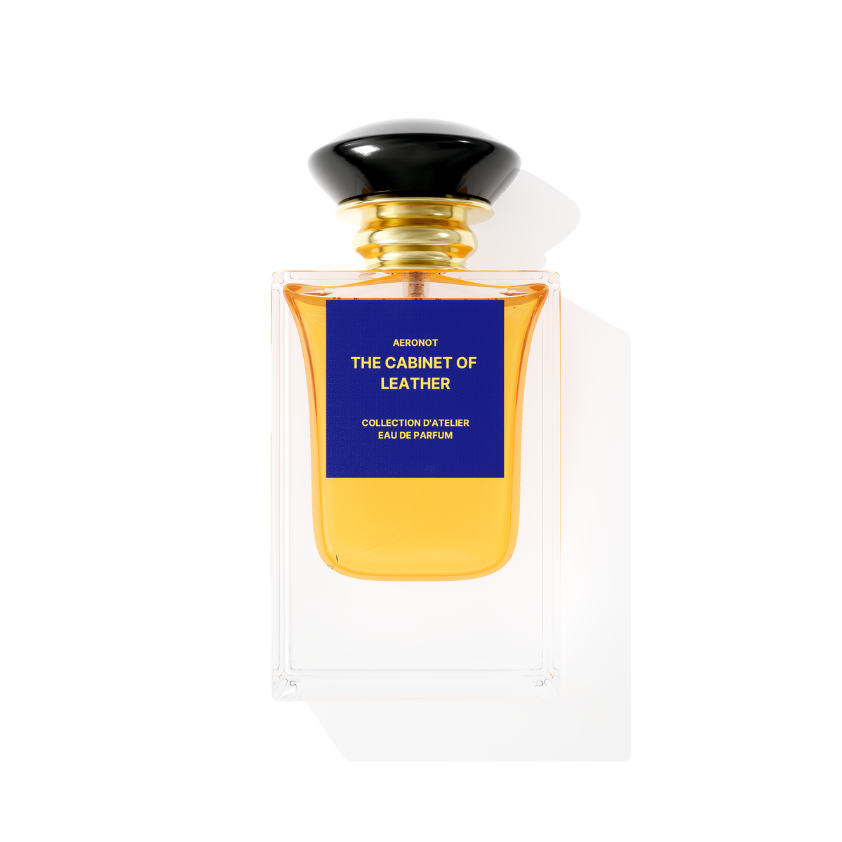 Perfume bottle labeled 'The Cabinet of Leather' by Aesop on a white background - Crepdog Crew