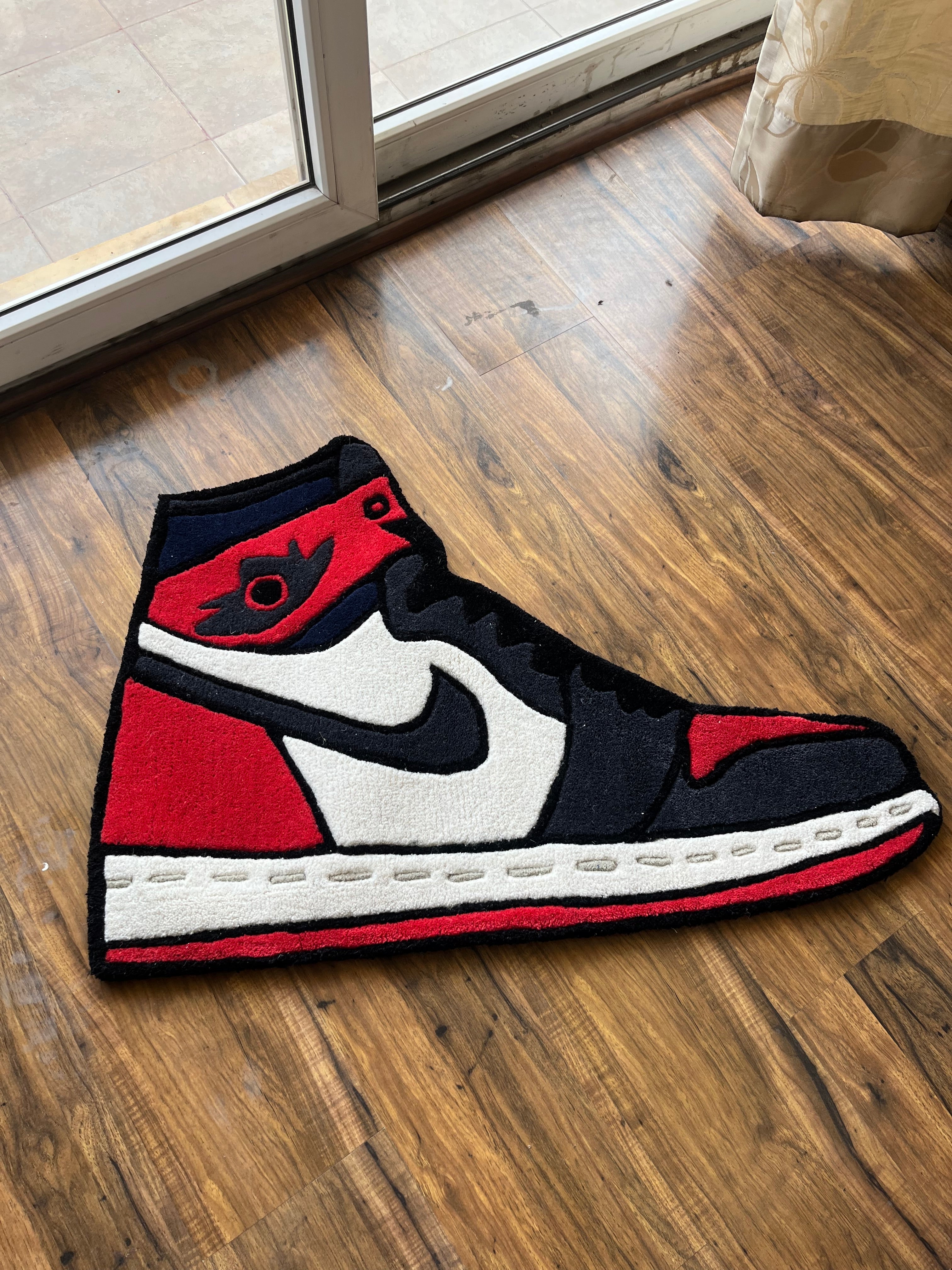 OG custom Red Shoe Hand Tufted Custom Rug