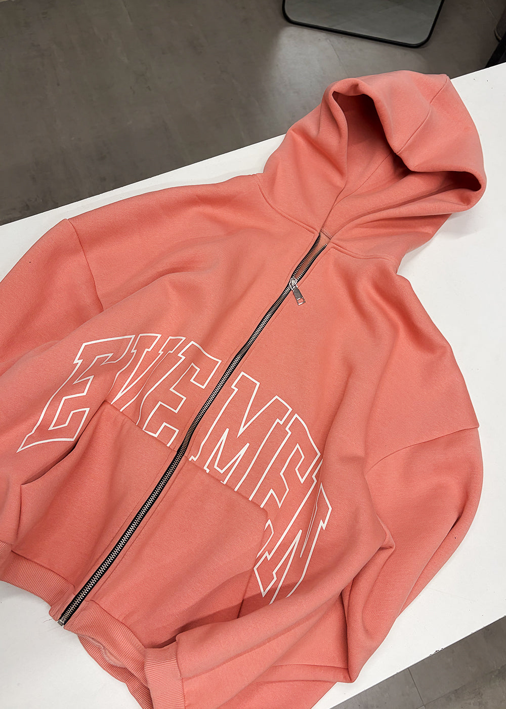 Genesis boxy zip through hoodie