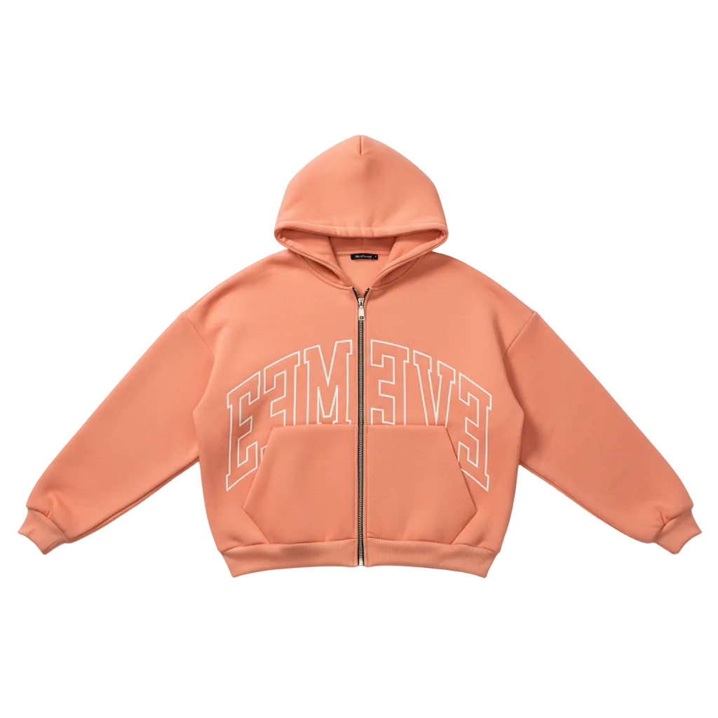 Genesis boxy zip through hoodie