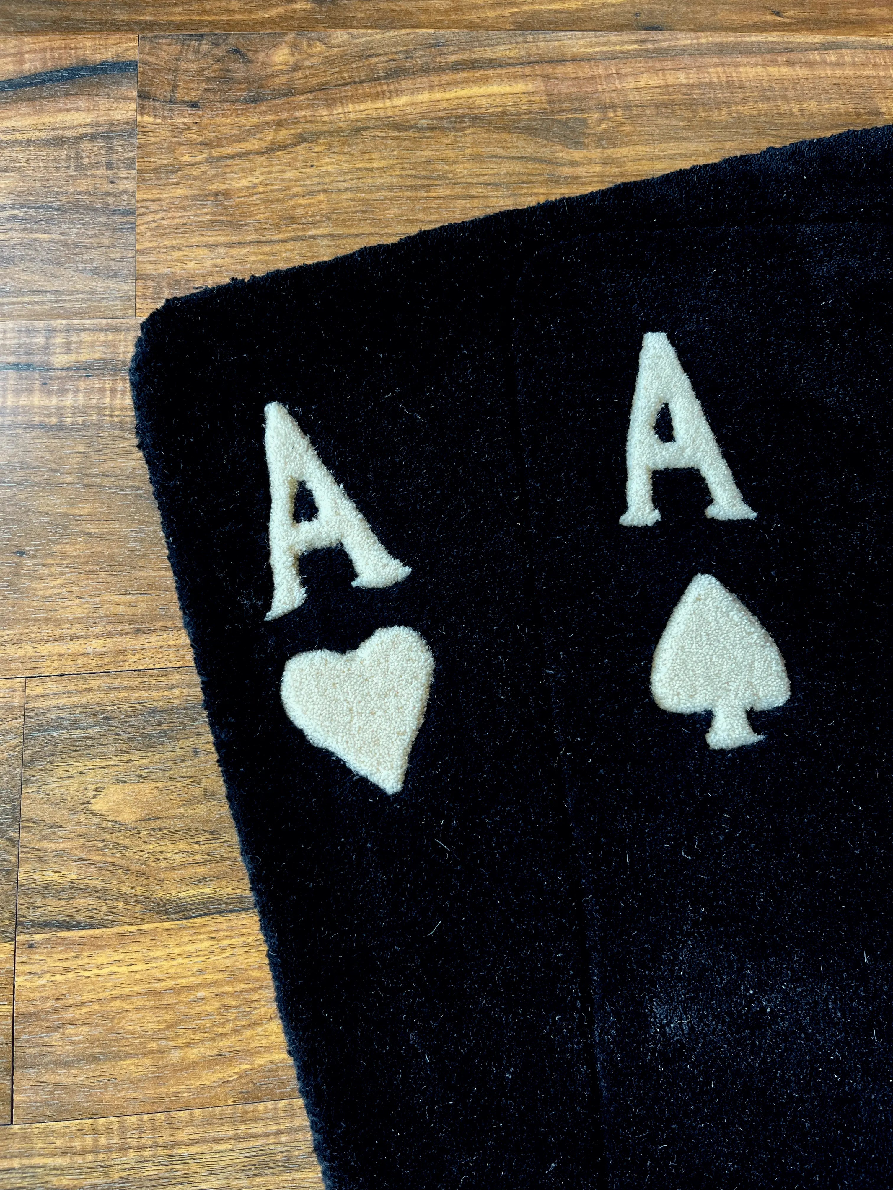Ace Card Hand Tufted Custom Rug by The Drip Co.
