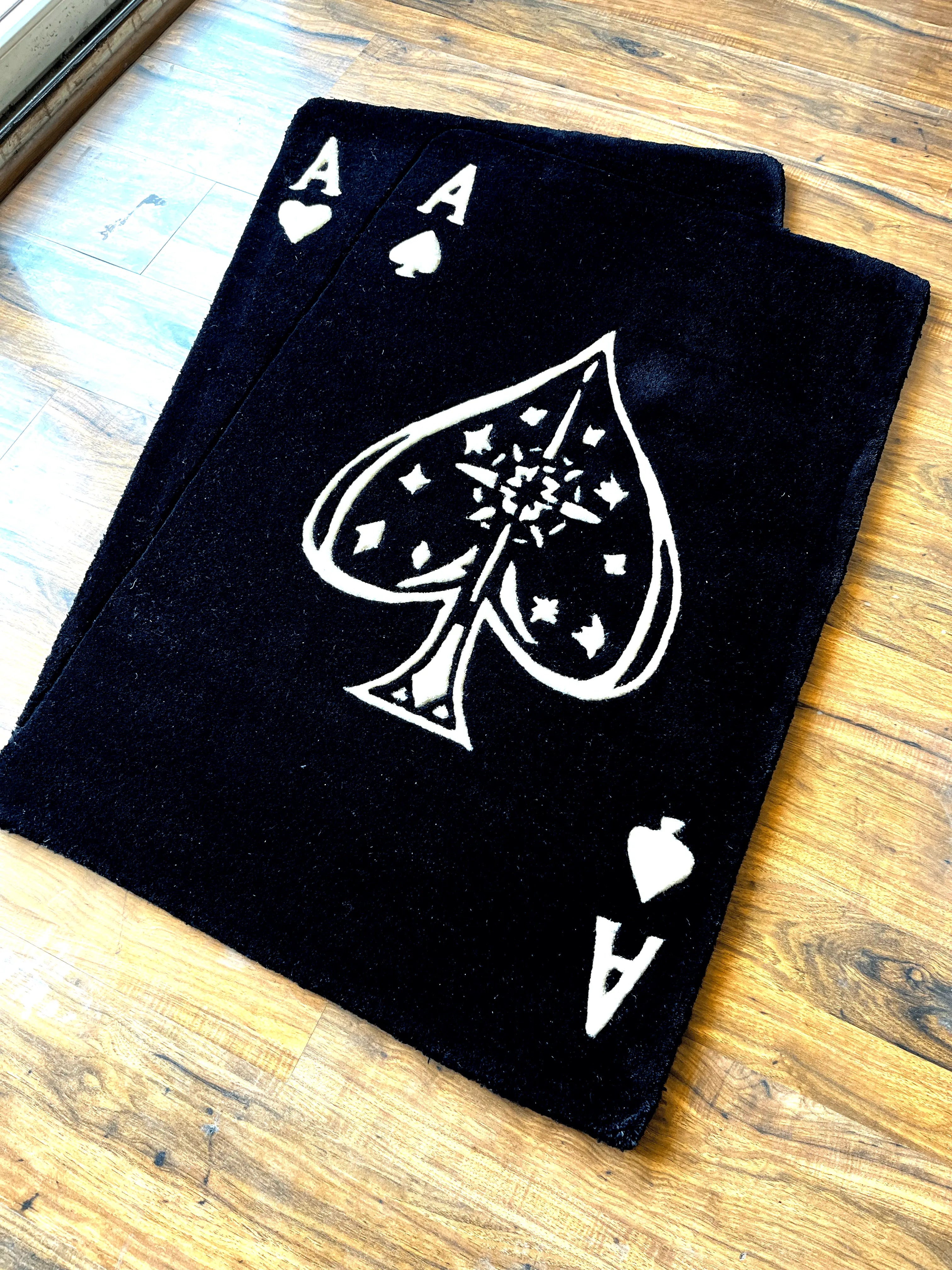 Ace Card Hand Tufted Custom Rug by The Drip Co.