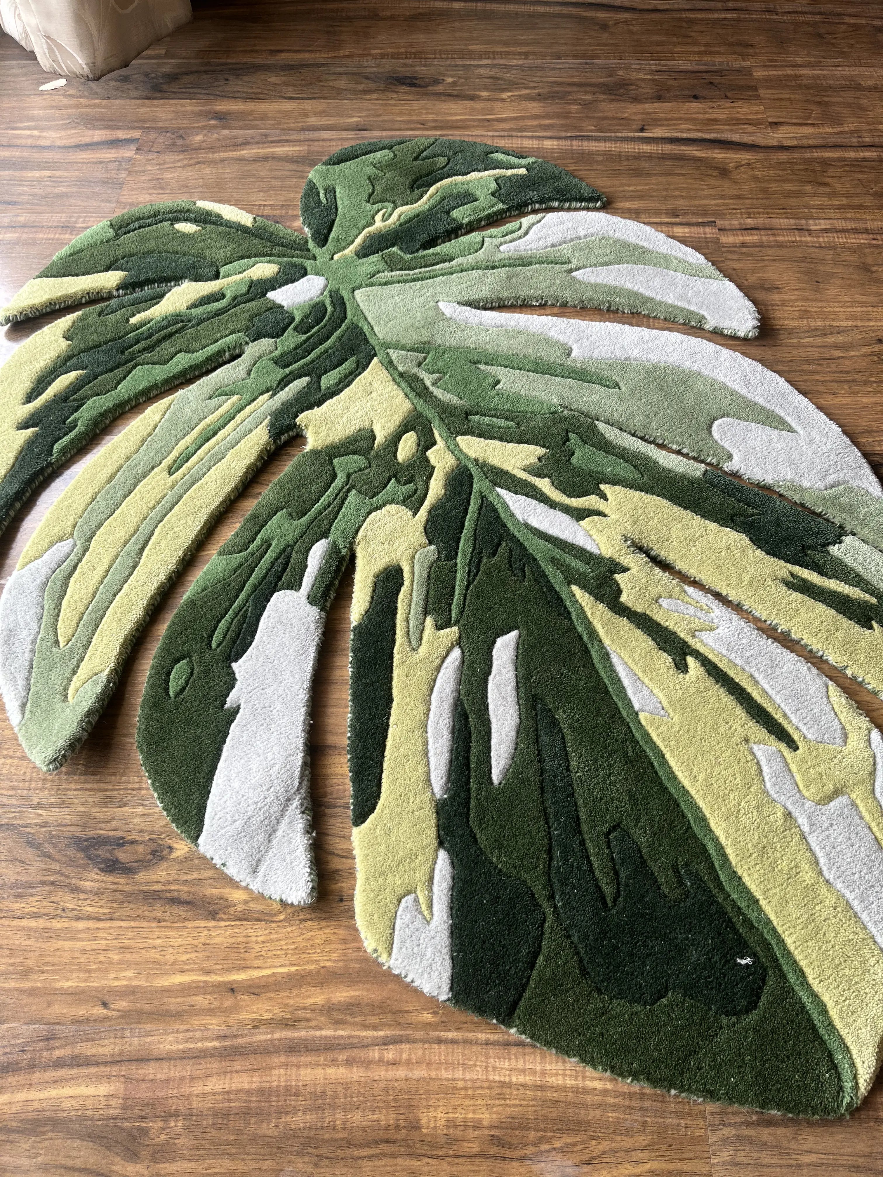 Monestera Leaf Custom Rug
