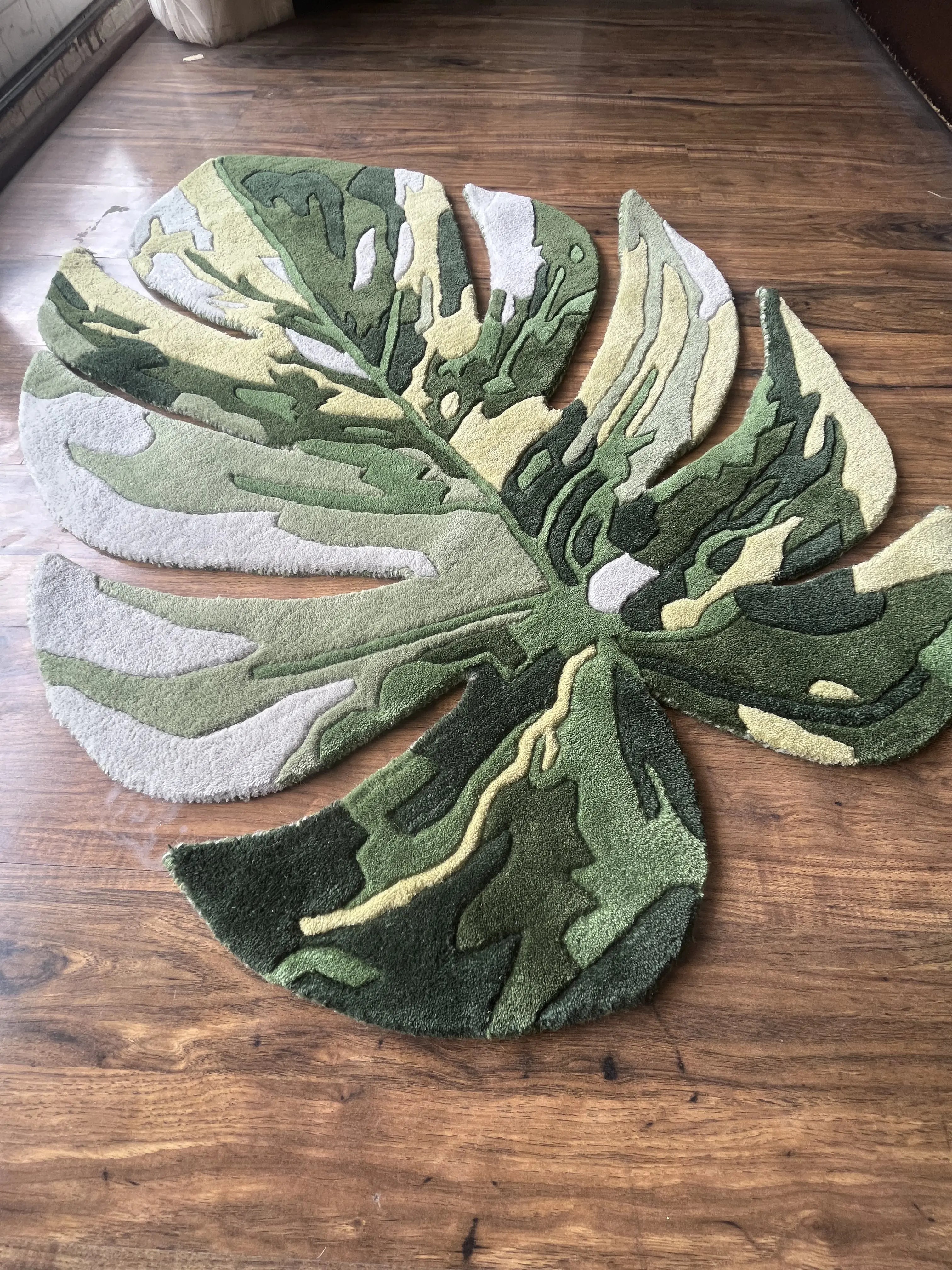 Monestera Leaf Custom Rug