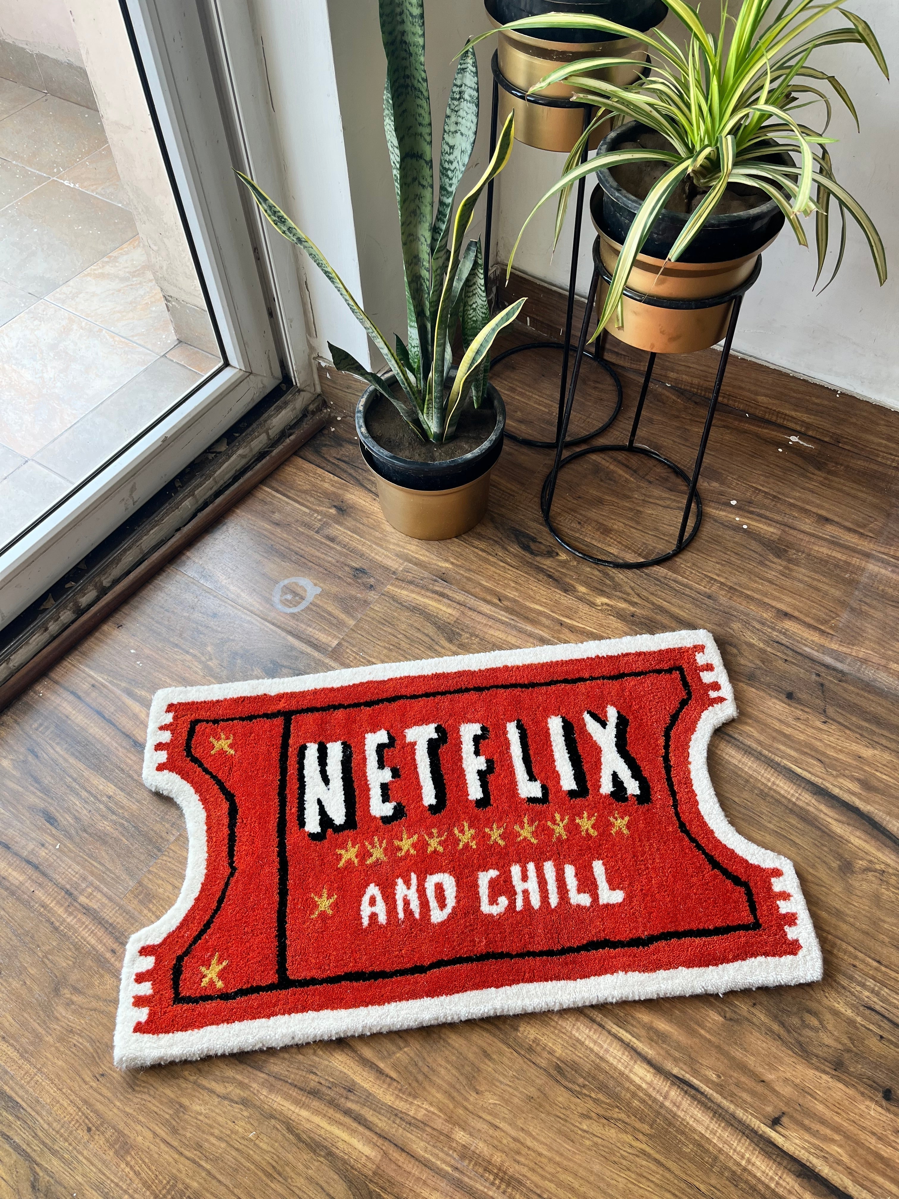 Netflixxx & Chill Custom Rug