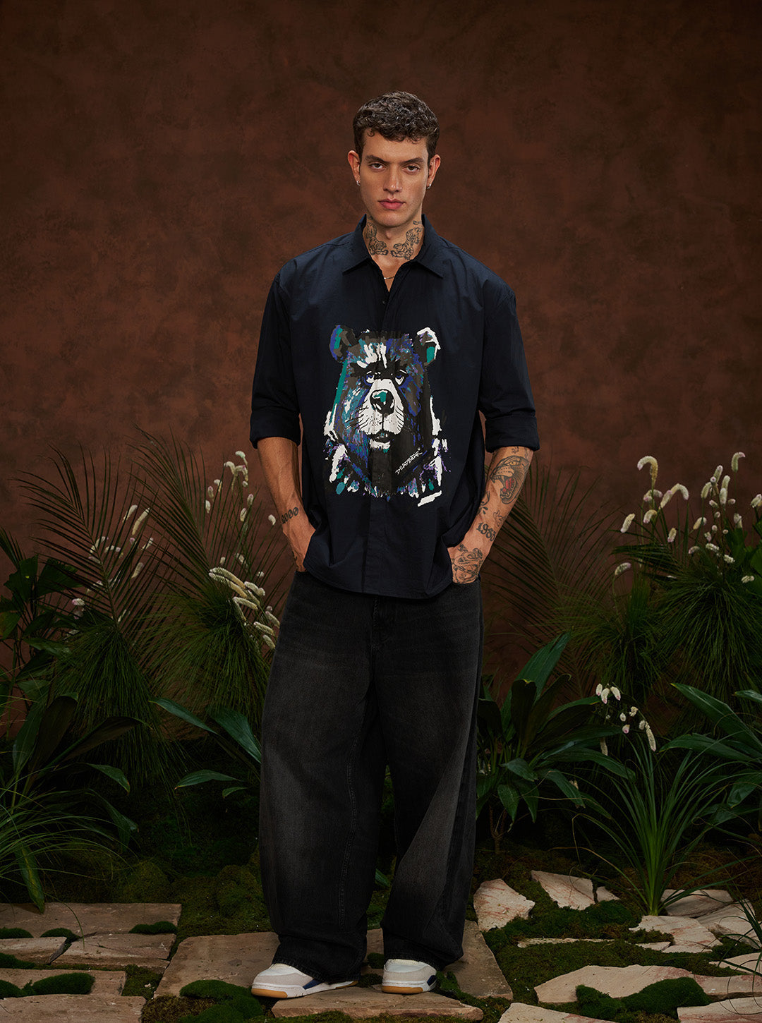 Grumpy Bear Shirt Navy