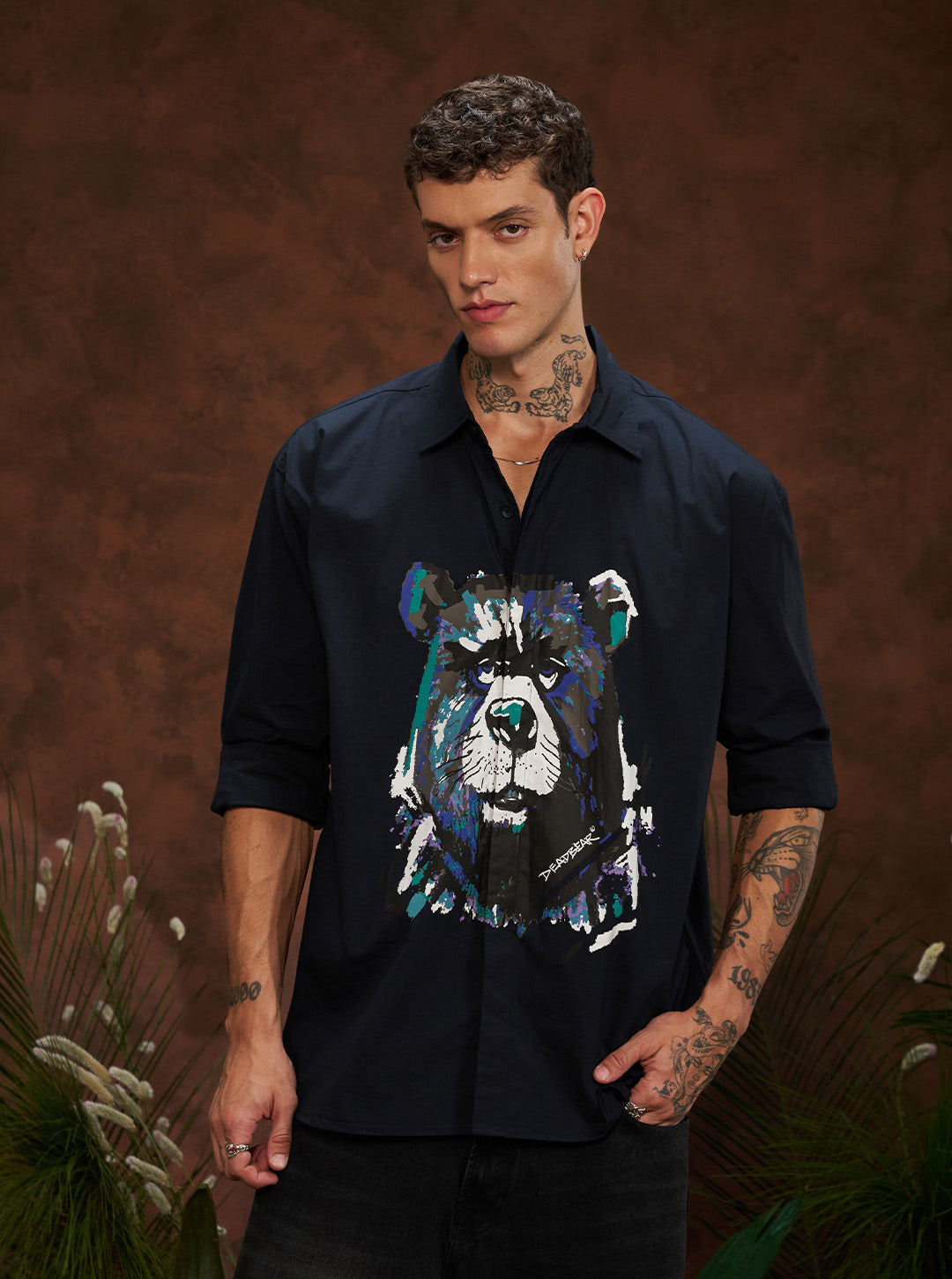 Grumpy Bear Shirt Navy