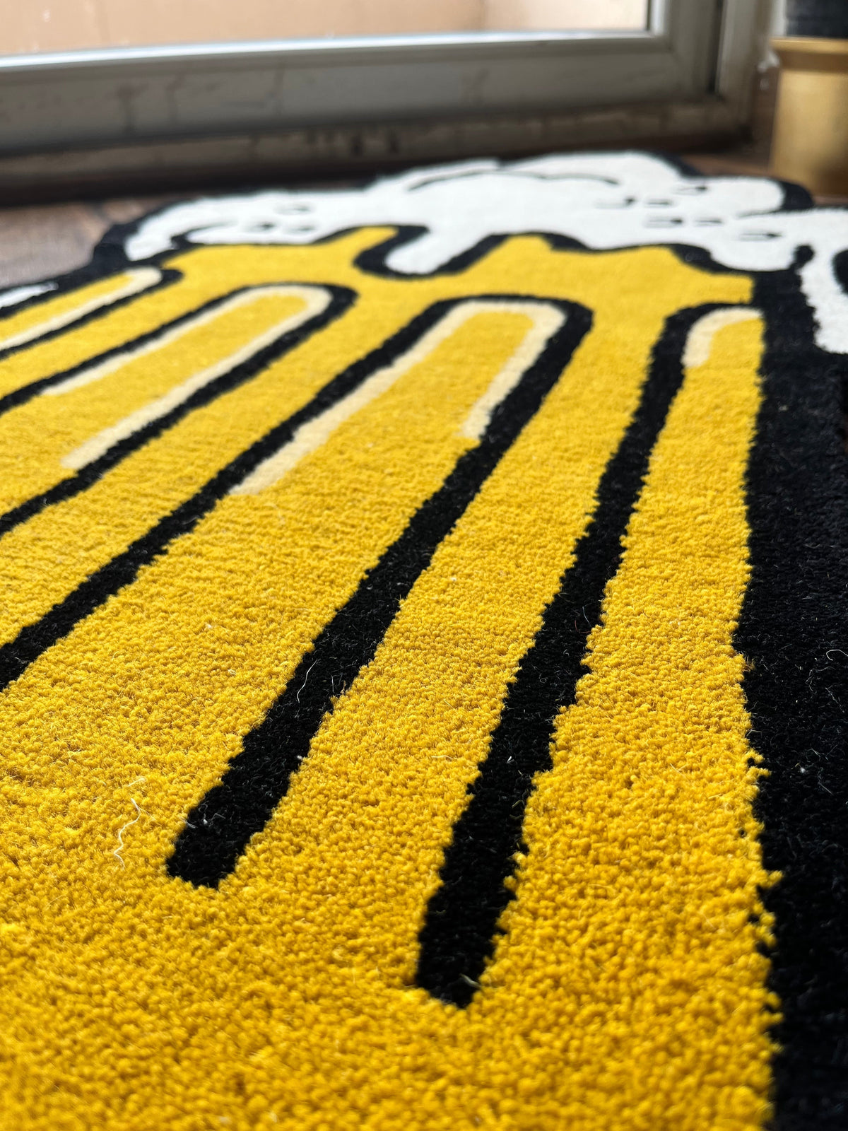 Beer Mug Hand Tufted Custom Rug by The Drip Co.
